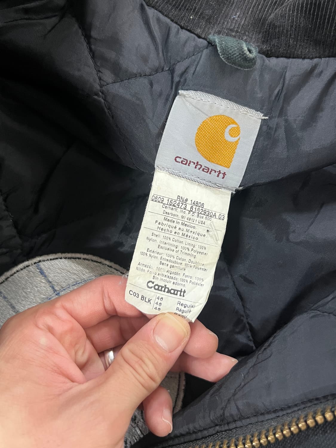 Carhartt 칼하트 C03 레귤러 패치 워크 자켓 상품이미지6