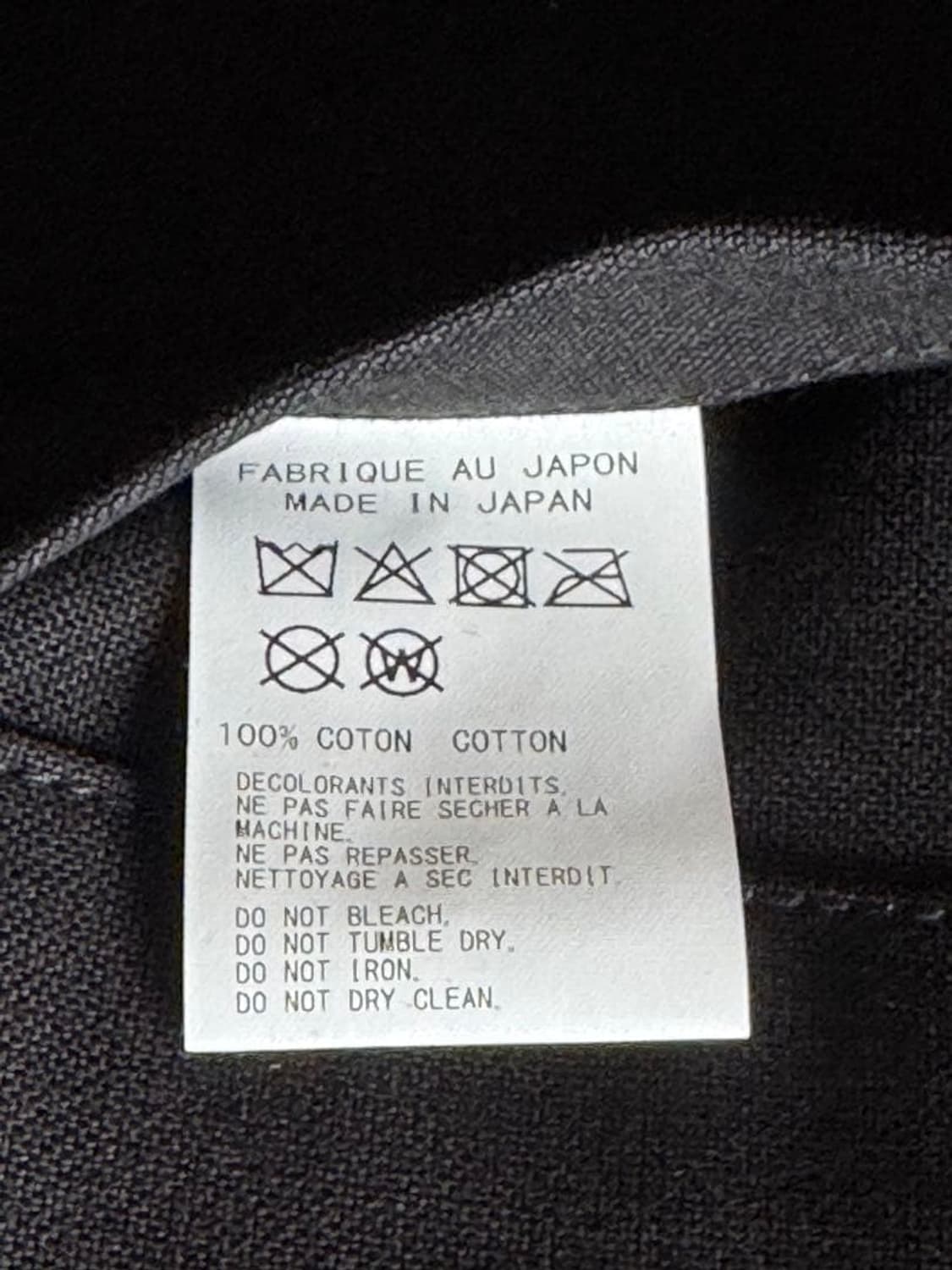 요지 야마모토 레터링 코튼 토트백 상품이미지5