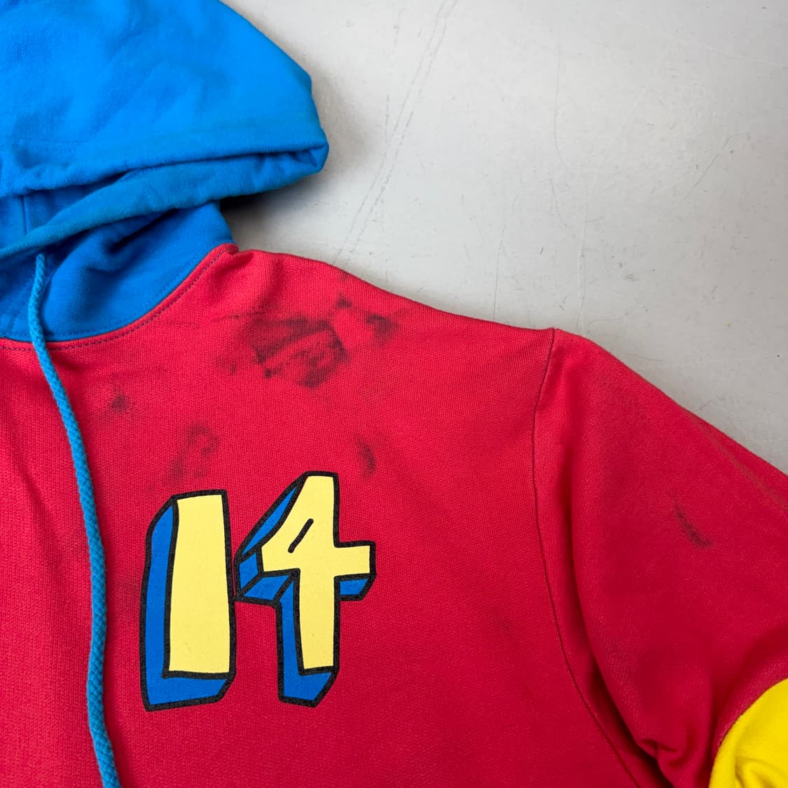 골프왕 레이싱 레인보우 배색 후드티 상품이미지4