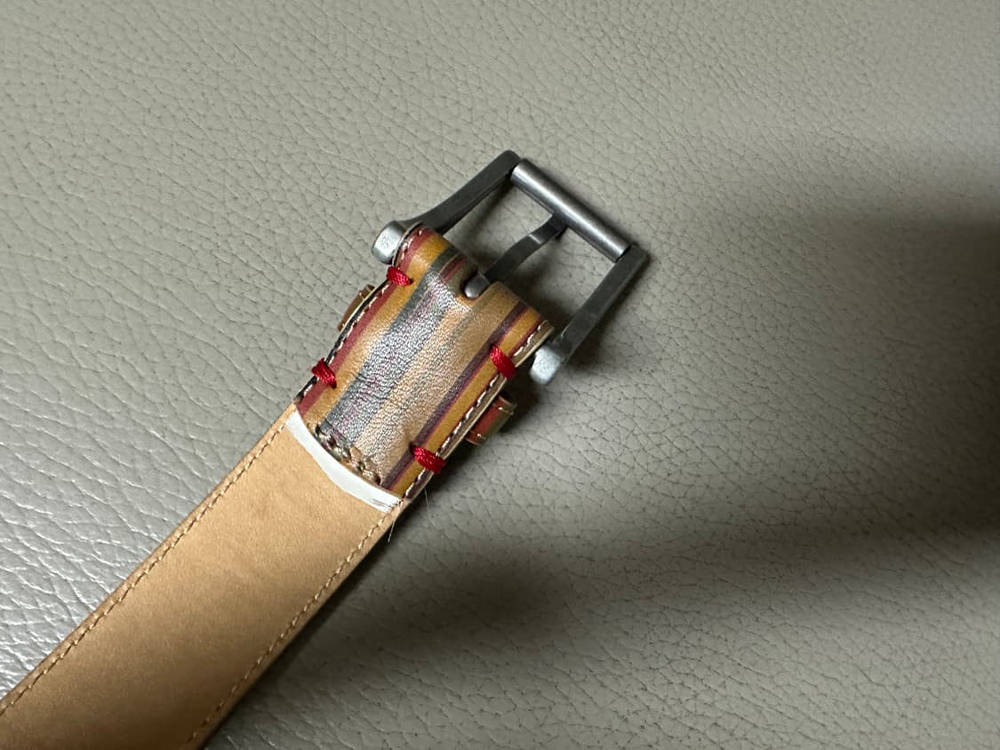 폴스미스 키즈 가죽 스트라이프 벨트(날씬 여성) 상품이미지6