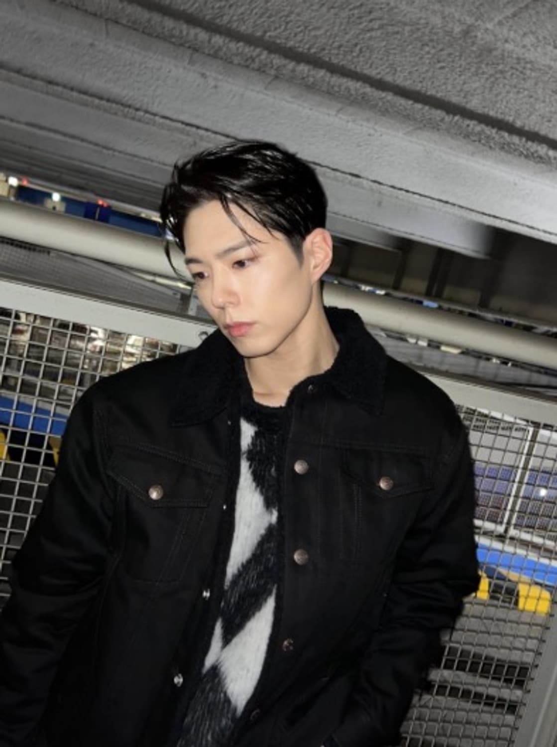 (A+/XL) / 셀린느 시퀀 로고 데님 트러커 봄버 블루종 자켓 상품이미지6