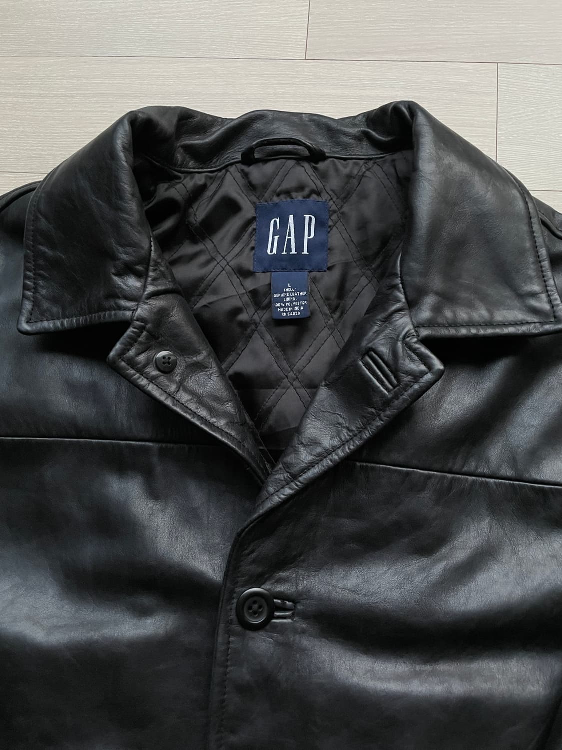 90s 올드갭 레더 카코트 gap carcoat 상품이미지3