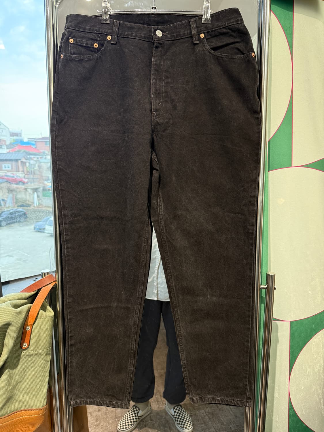 리바이스 512 흑청 36/32 지퍼플라이 상품이미지2