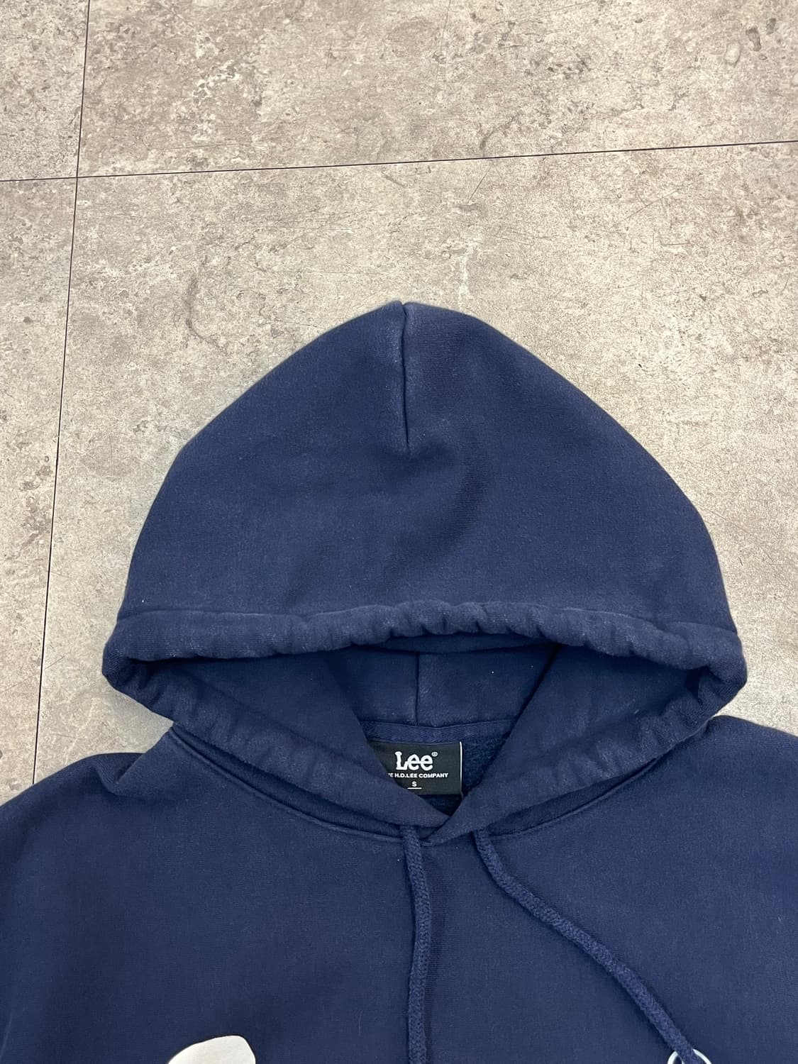 리 기모 후드티 네이비 S #csz3061 상품이미지6