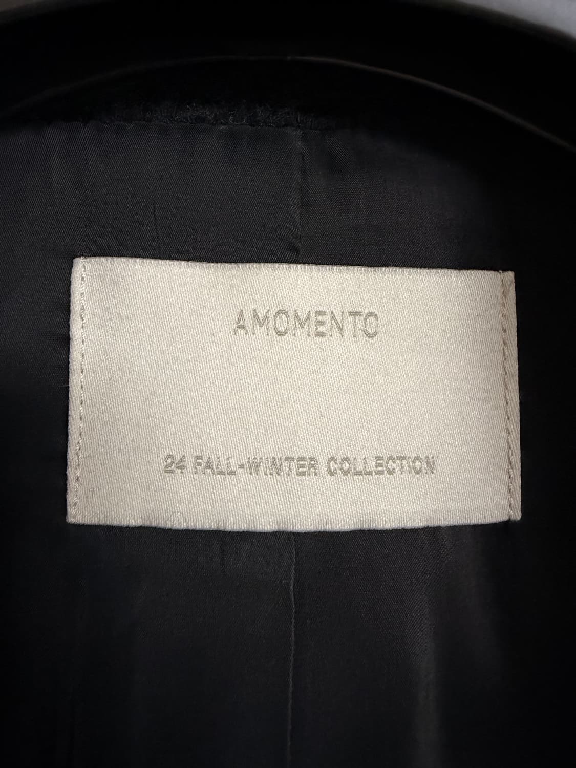 아모멘토 헤어리 자켓 블랙 상품이미지3