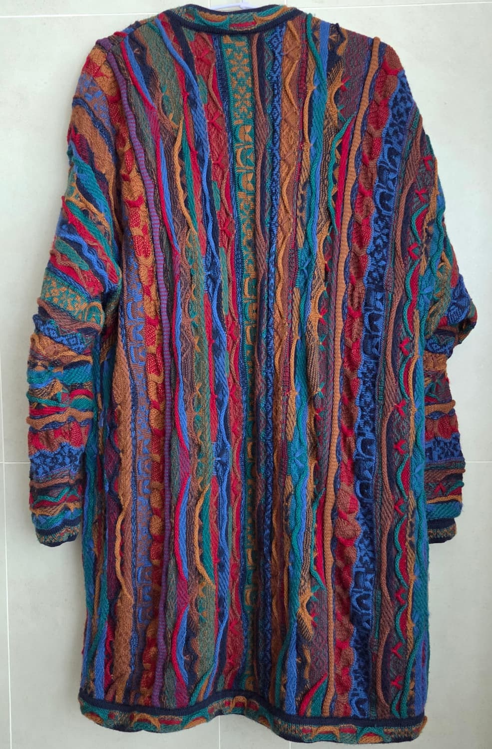 쿠지 림노스 LIMNOS 호주 울100% 롱가디건 XL 택포 상품이미지2