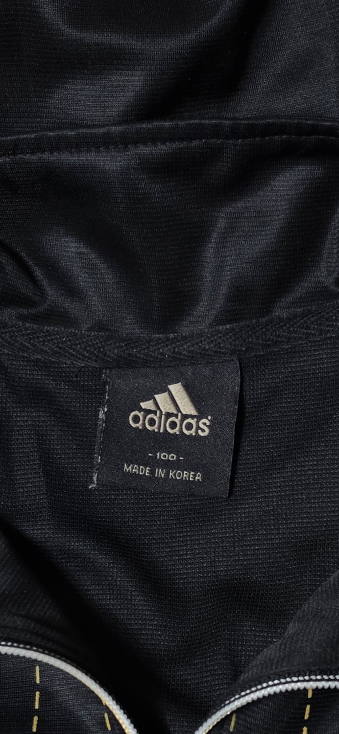 아디다스 블랙/골드 삼선 트랙 자켓 100 상품이미지3