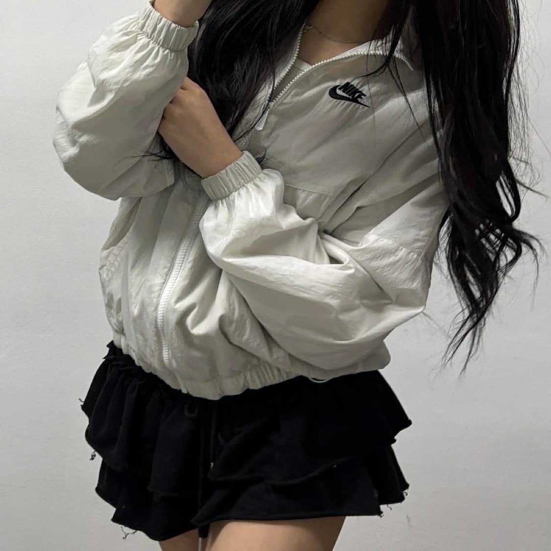 나이키 NSW 화이트 윈드브레이커 자켓 바람막이(S) 상품이미지3