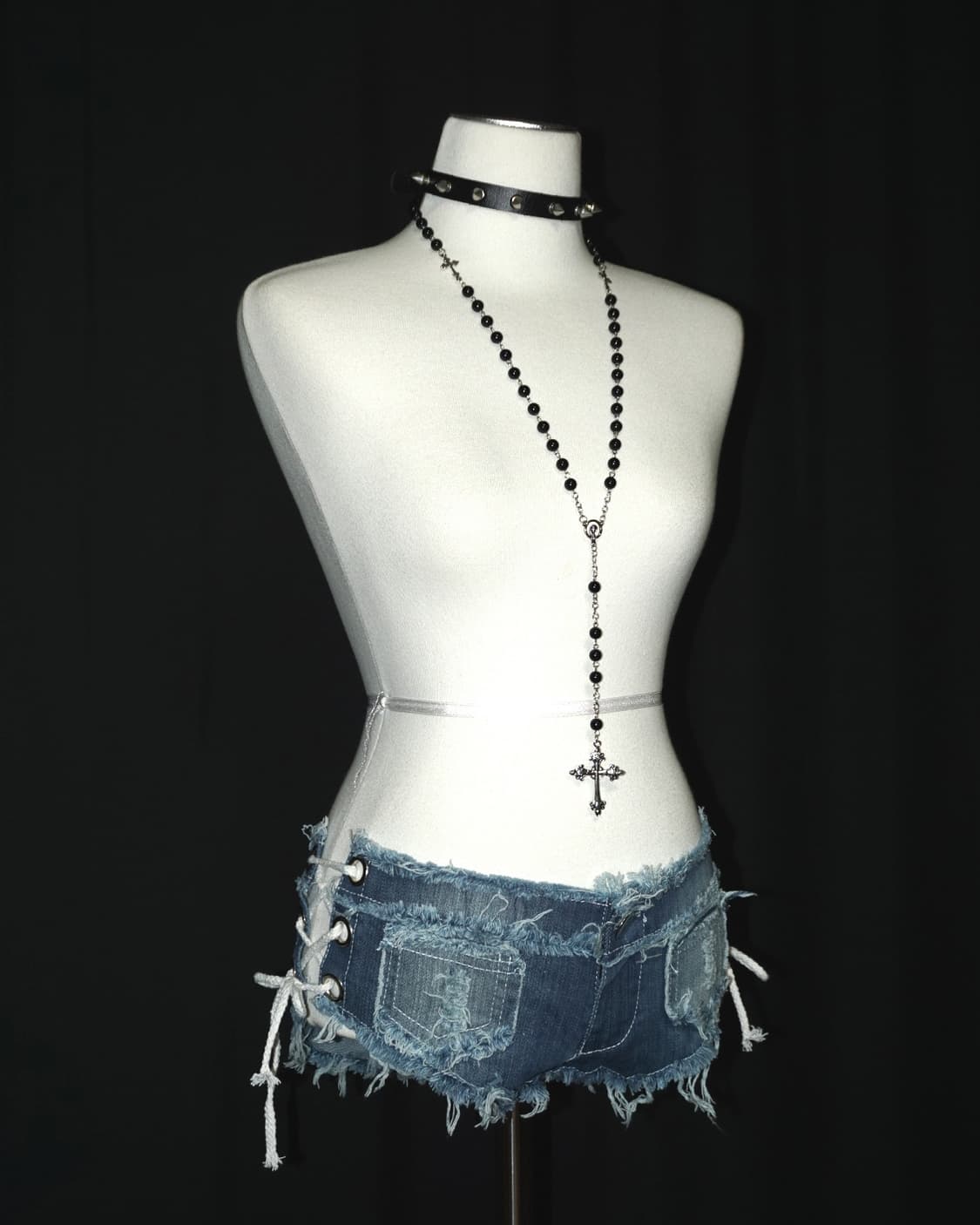 side lace denim  상품이미지1