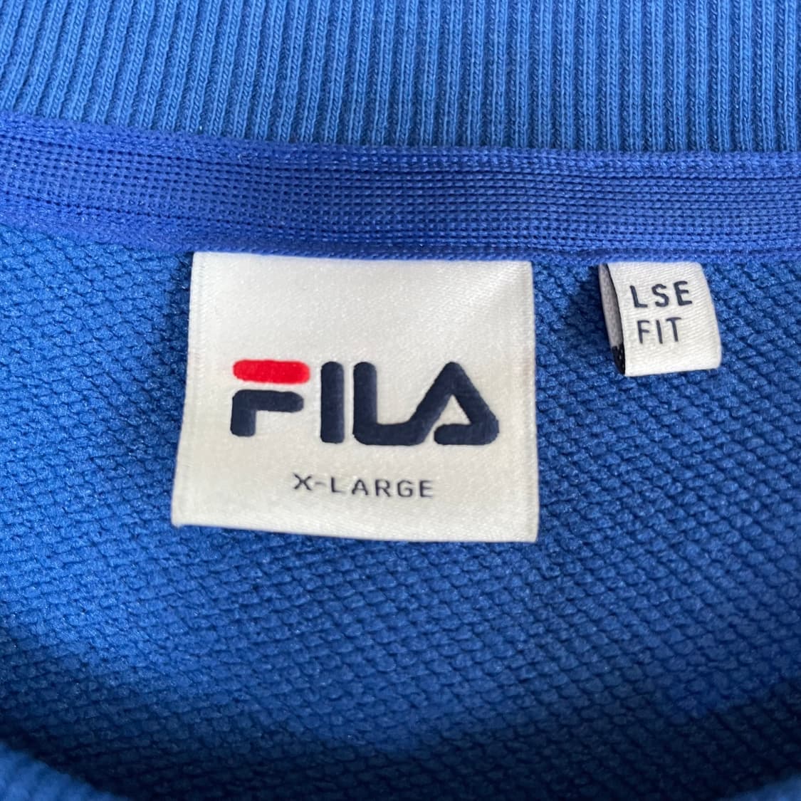 FILA 휠라 블루 맨투밴 스웻셔츠 XL 상품이미지5