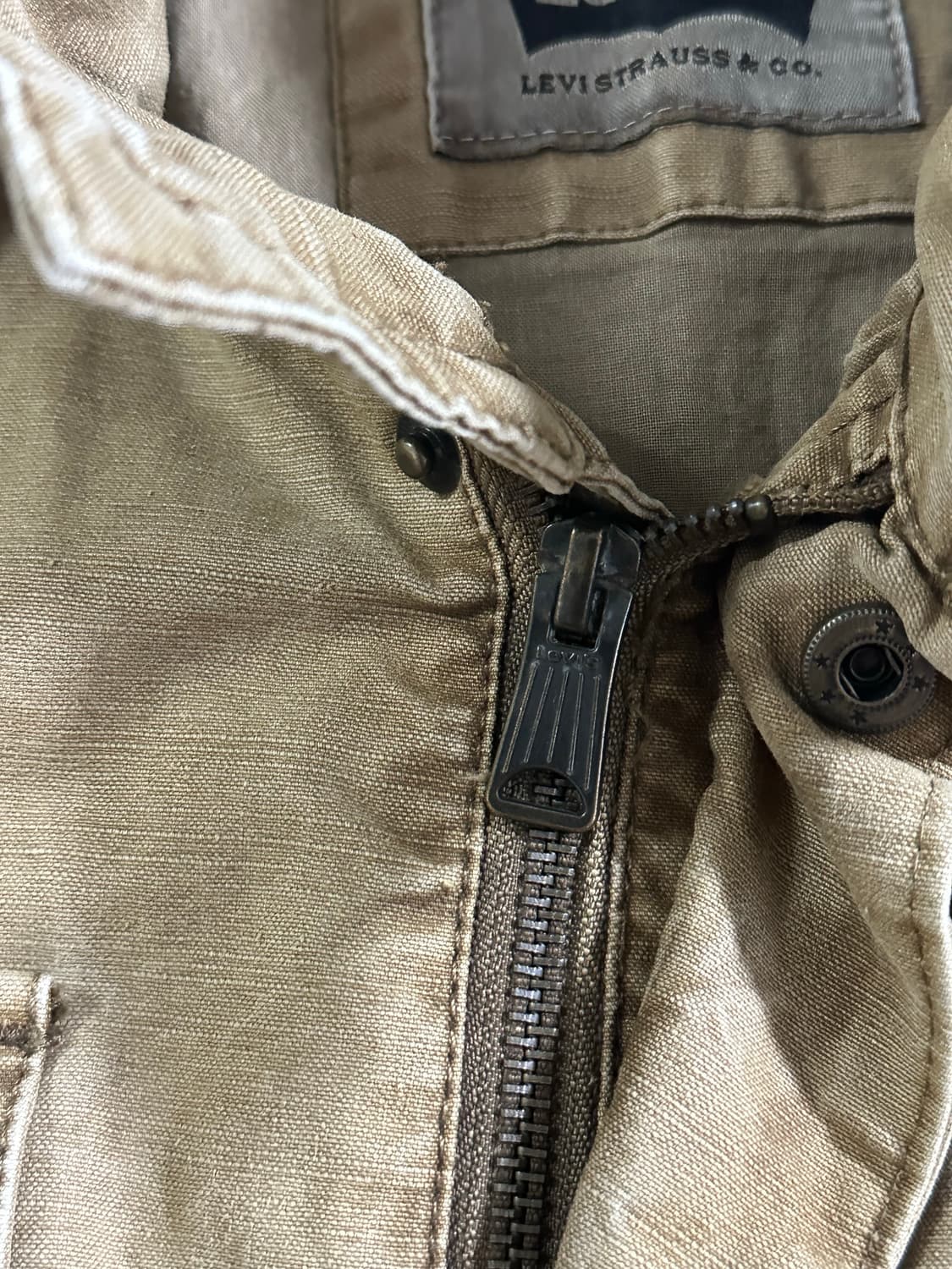  베이지 코튼 필드 자켓 상품이미지4