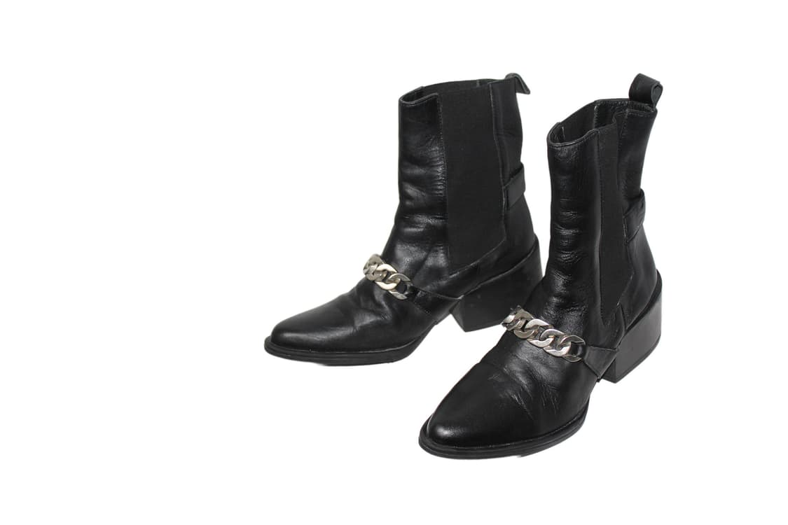 2000s JAPAN Unknown 체인 첼시 부츠 상품이미지2