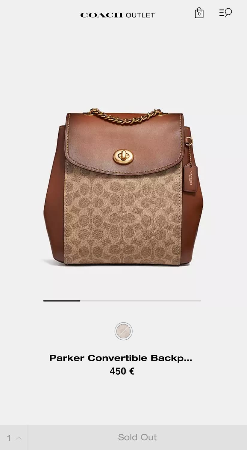 (단종매물) 코치 파커 컨버터블 코팅 캔버스 백팩 -38585 상품이미지1