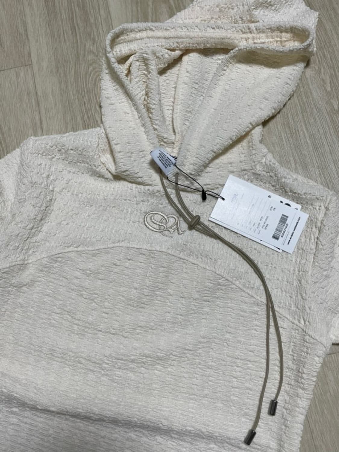 스컬프터 크링클 후드 아이보리  상품이미지3