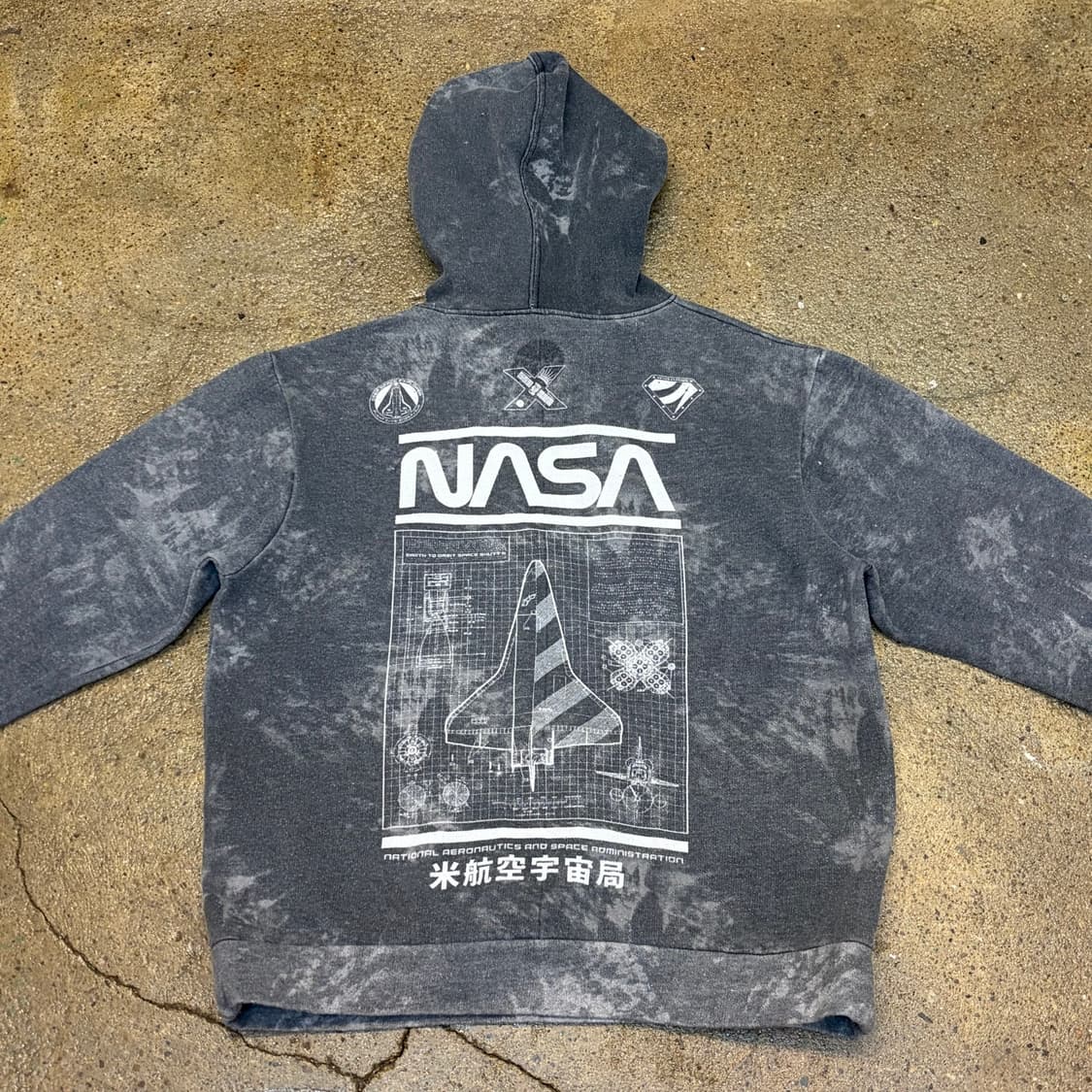 USA 미국 빈티지 나사 타이다이 후드티 상품이미지8