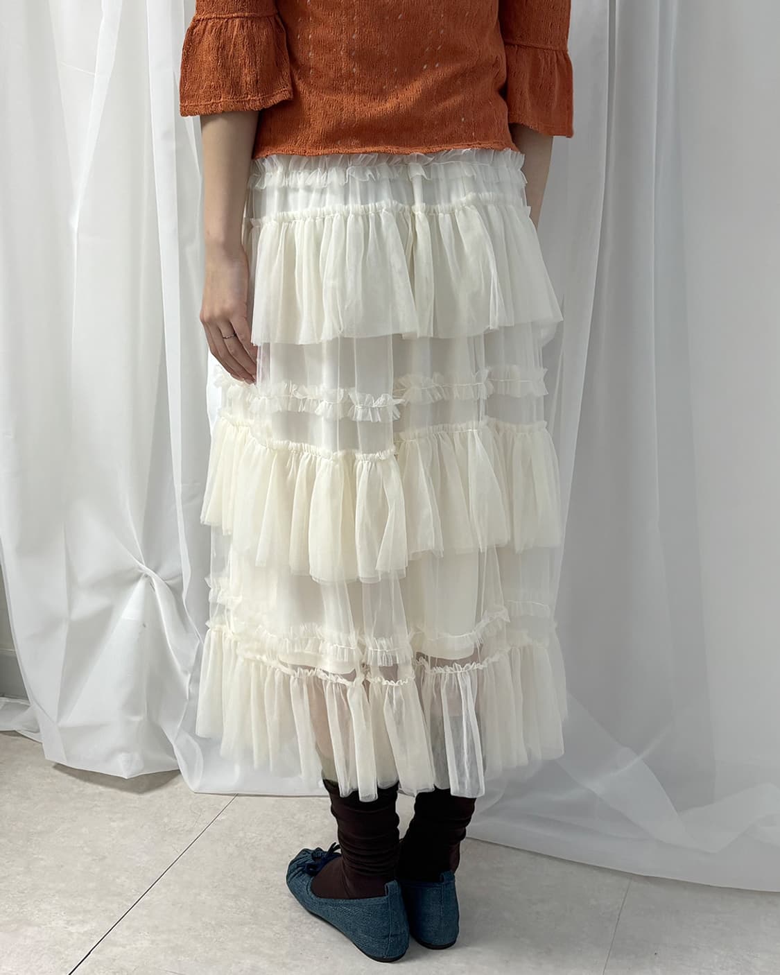 ELENCARE DUE edie tiered lovely skirt 상품이미지9