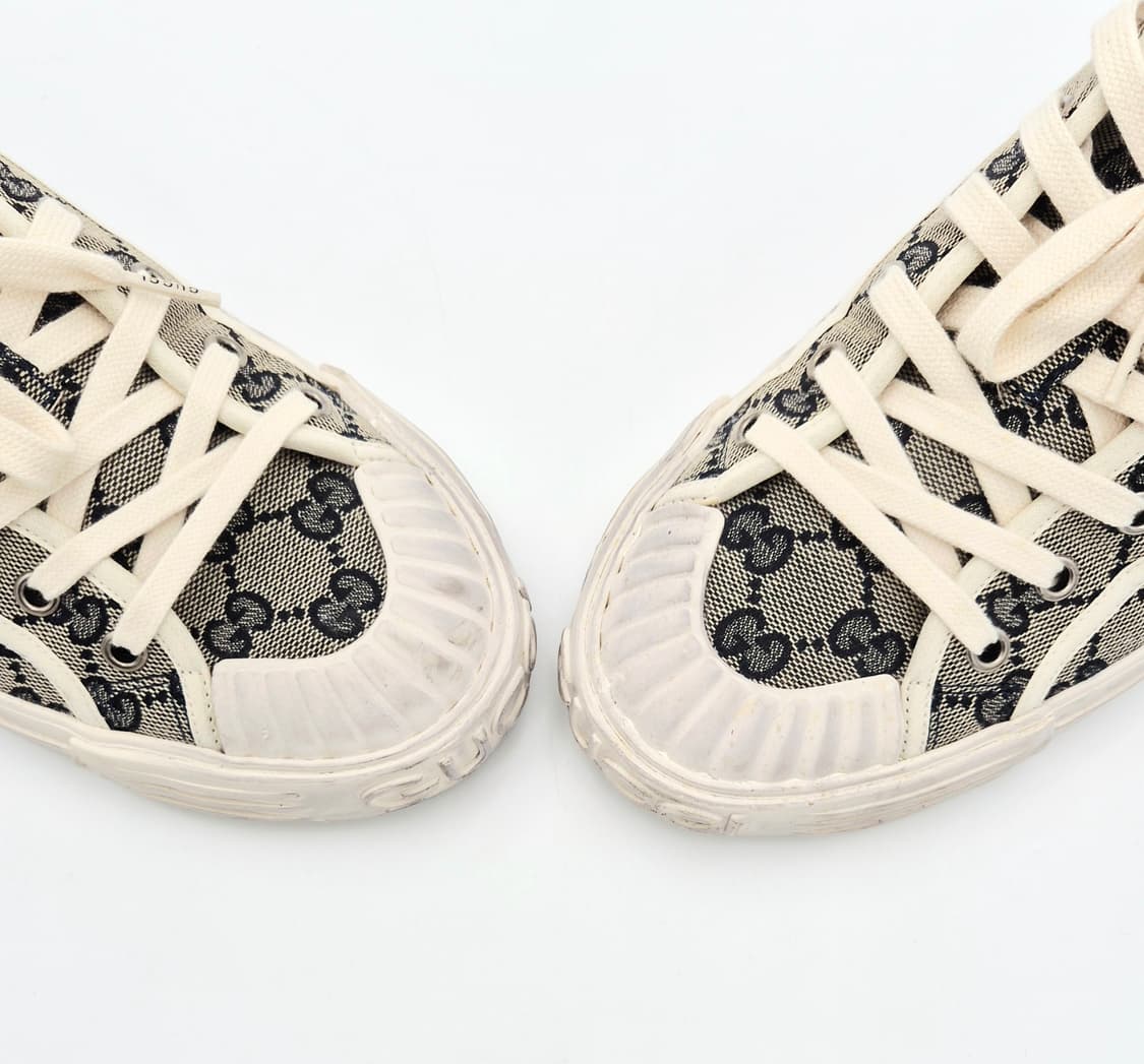 구찌 캔버스 로우탑 남성 스니커즈 7 1/2 상품이미지5
