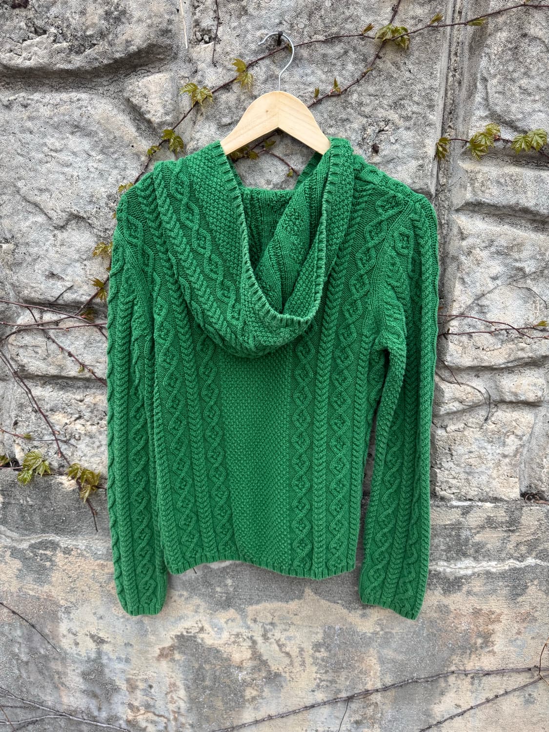 폴로 진스 랄프로렌 빈티지 우먼 케이블 후드 니트 m 상품이미지2