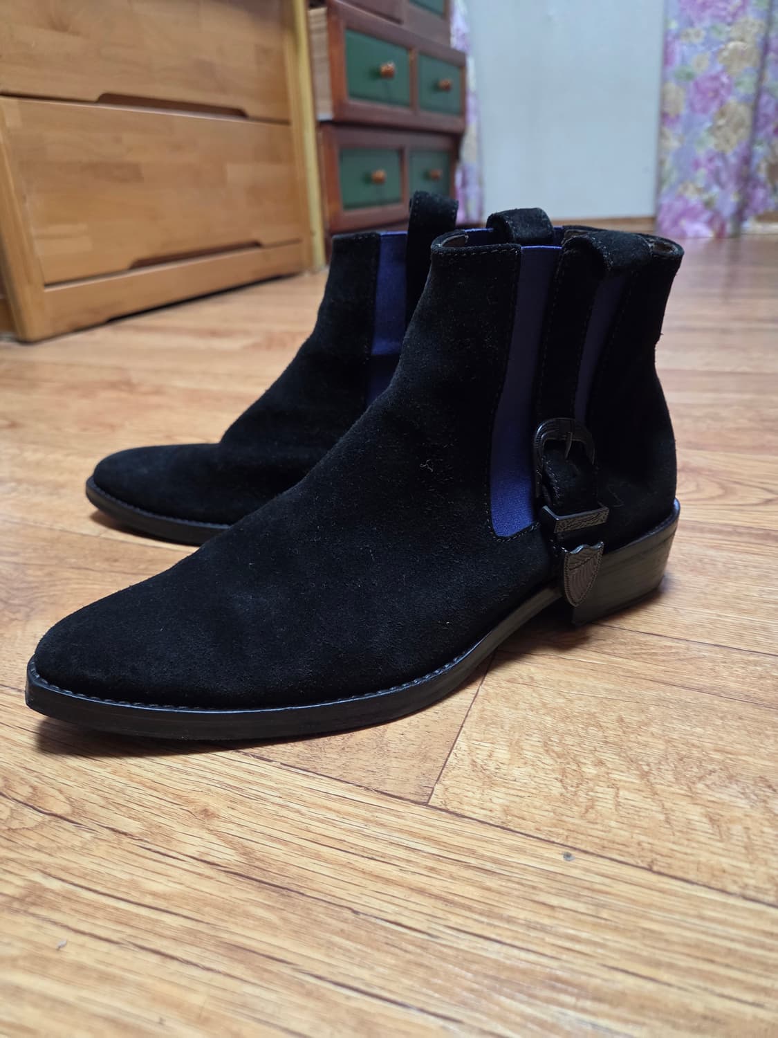 toga virilis 토가 비릴리스 블랙 스웨이드 부츠 42 상품이미지1