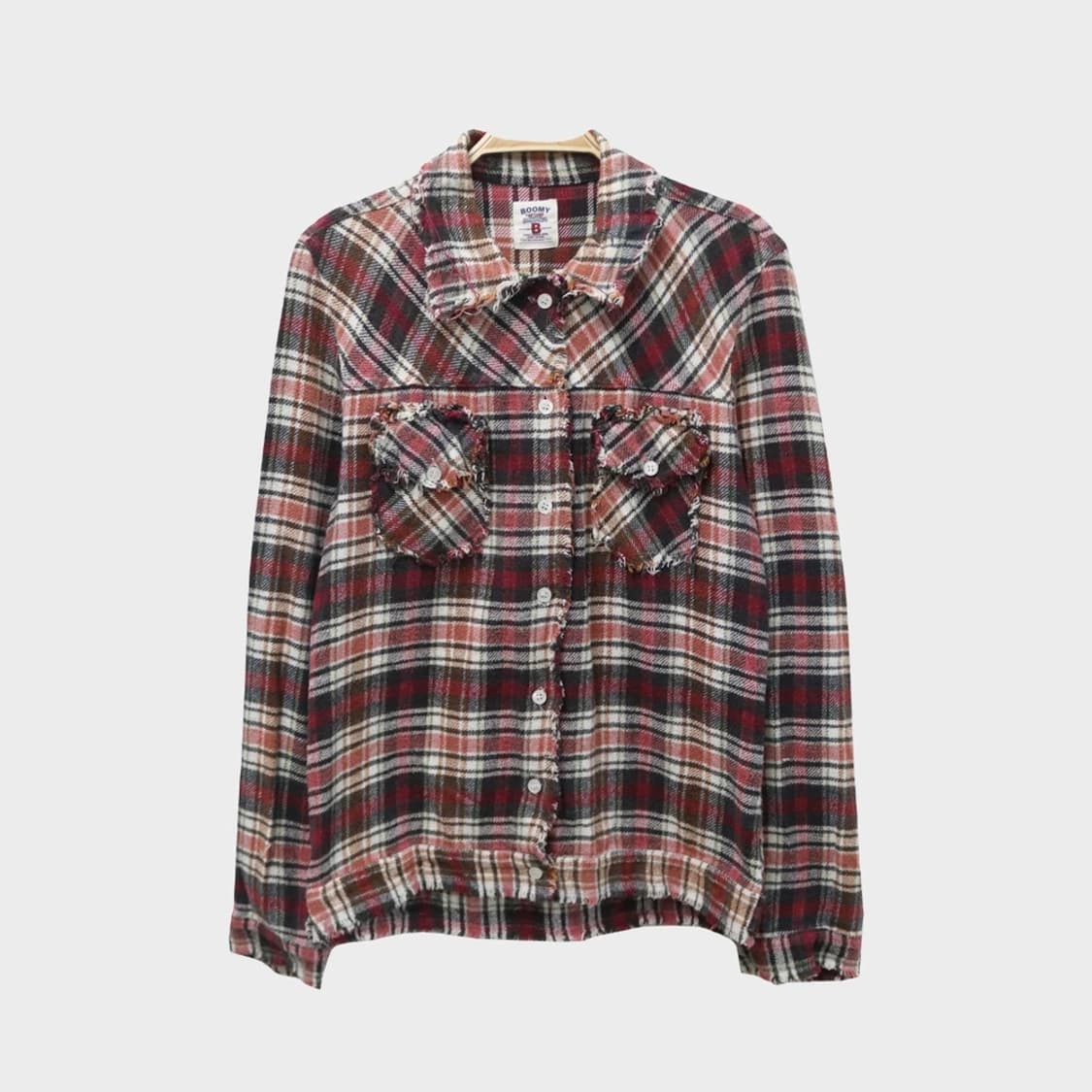 CHALLENGER  체크 데미지 포인트 셔츠 자켓 62093 상품이미지1