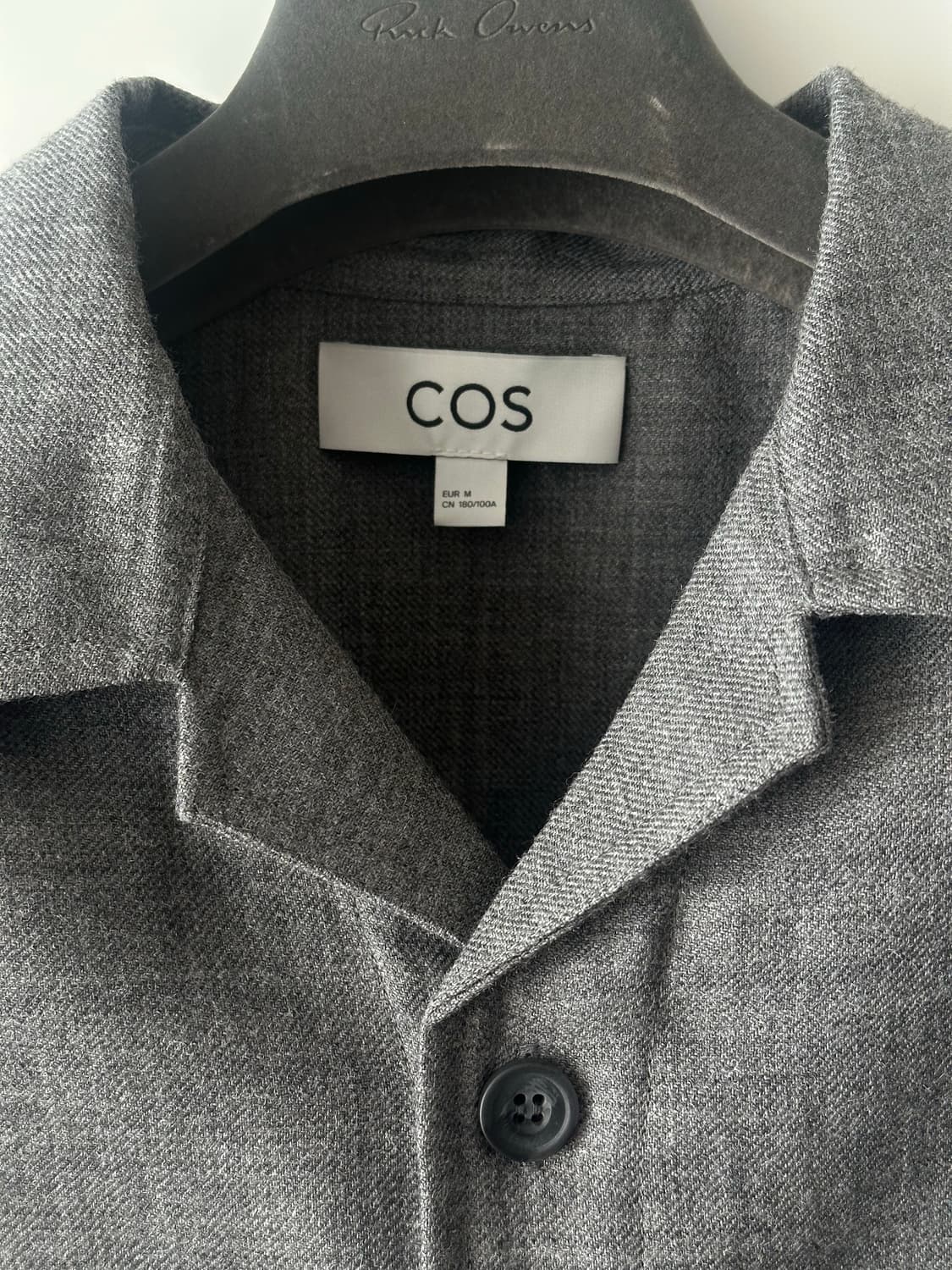 COS 울 플란넬 오버셔츠 그레이 멜란지 (M, 새상품) 상품이미지6