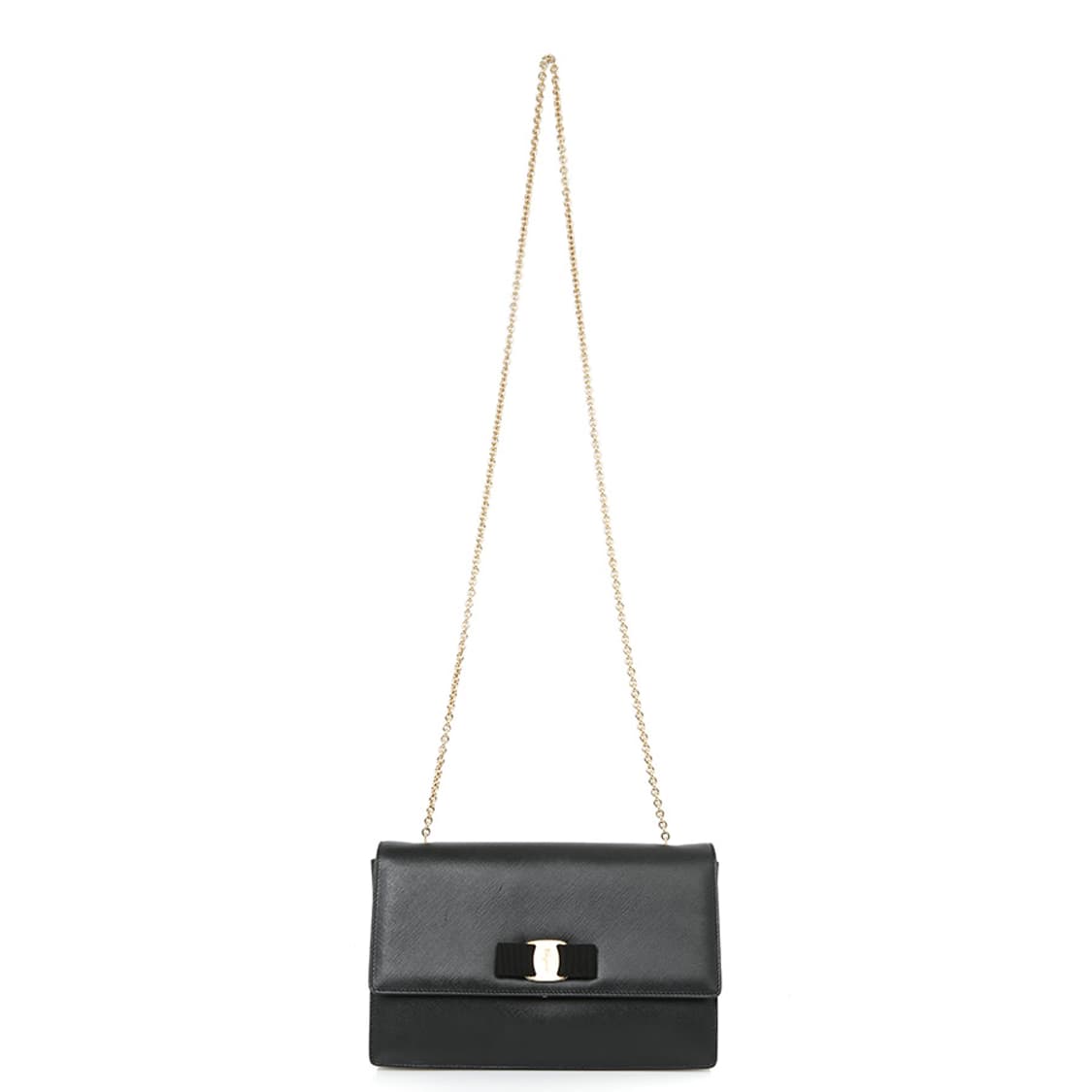 페라가모 지니 바라 체인 크로스백 블랙 리본 숄더 21-D855 상품이미지6