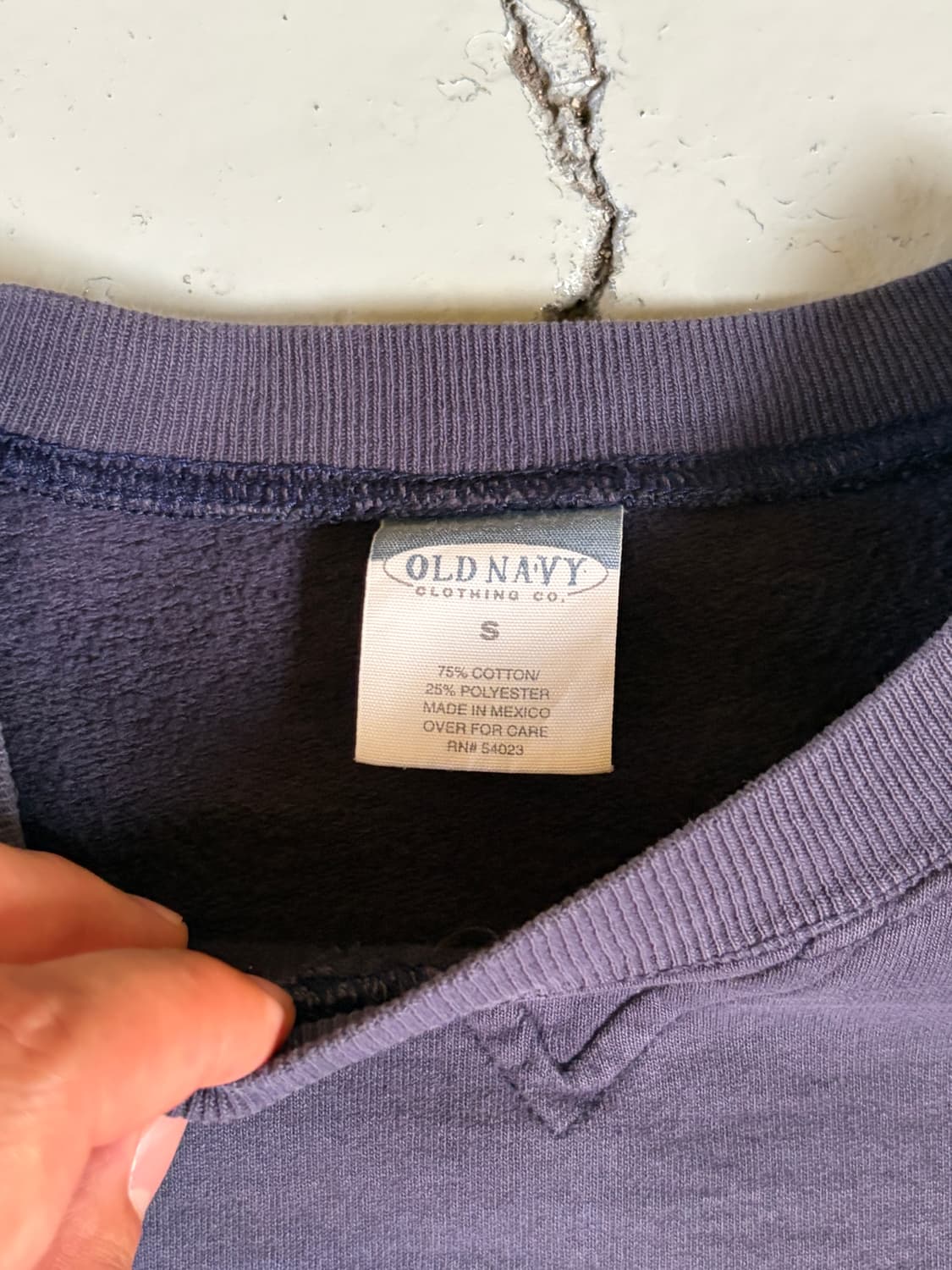 90s 올드 네이비 (OLD NAVY) 썬페이딩 네이비 스웻셔츠 상품이미지3