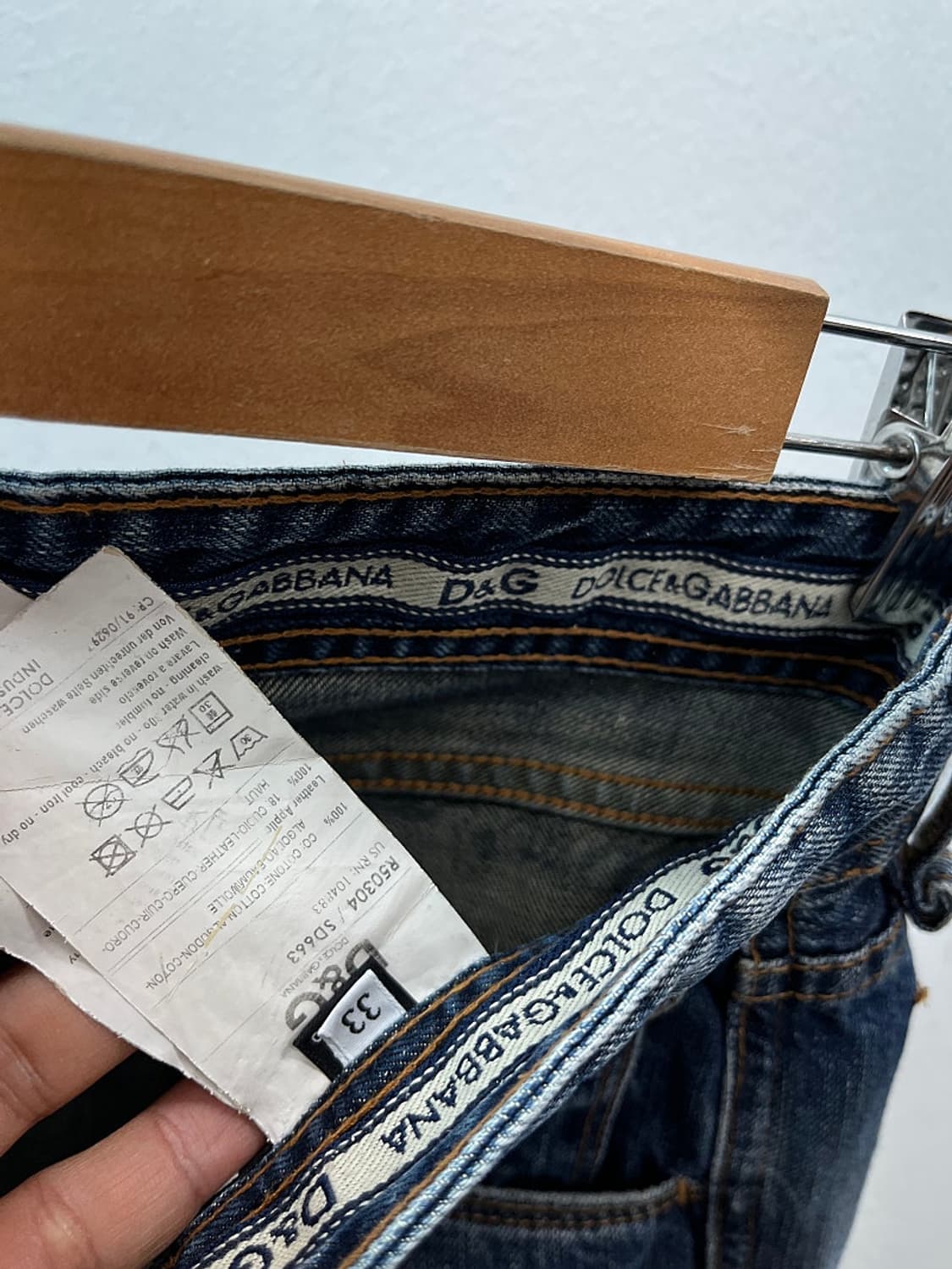 32) 돌체앤가바나 Y2K 가죽패치진  상품이미지4