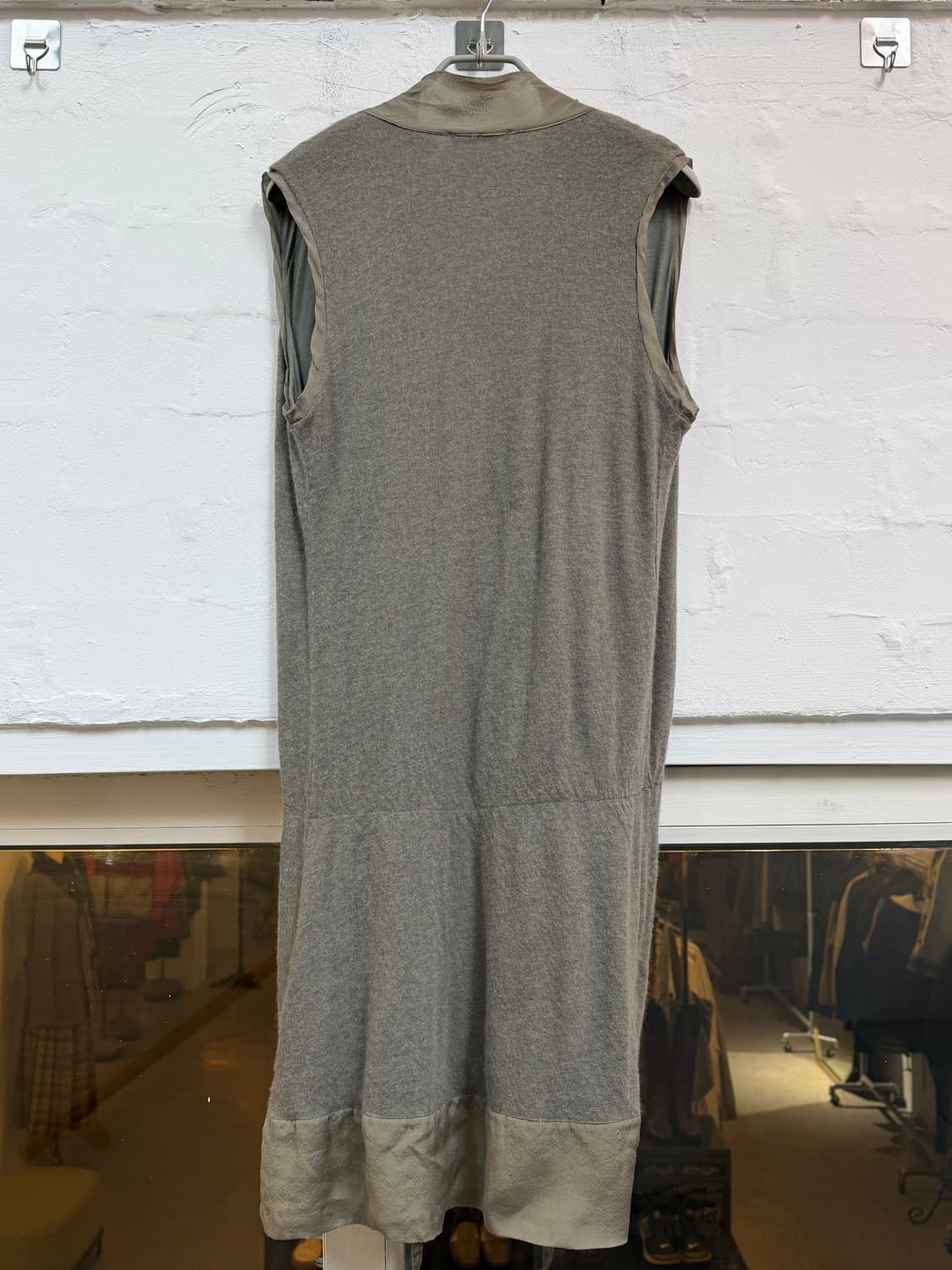 120% Lino Italy 슬리브리스 롱 가디건 XS 상품이미지7