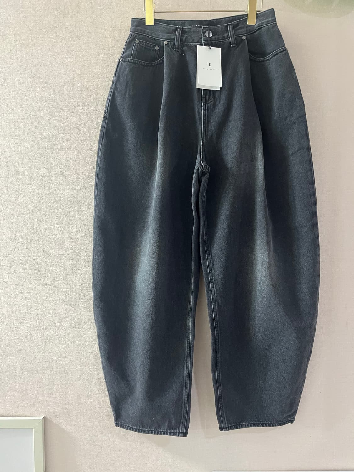 트리밍버드 원버튼 셋업팬츠 (블랙 2 size) 상품이미지5