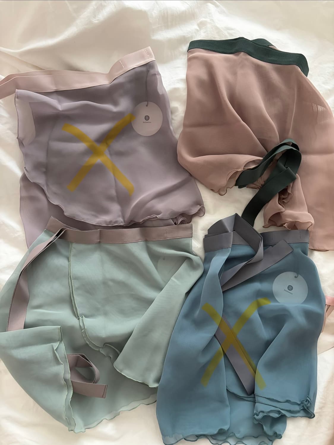 (새상품) 발레시모 쉬폰 랩 스커트 상품이미지2