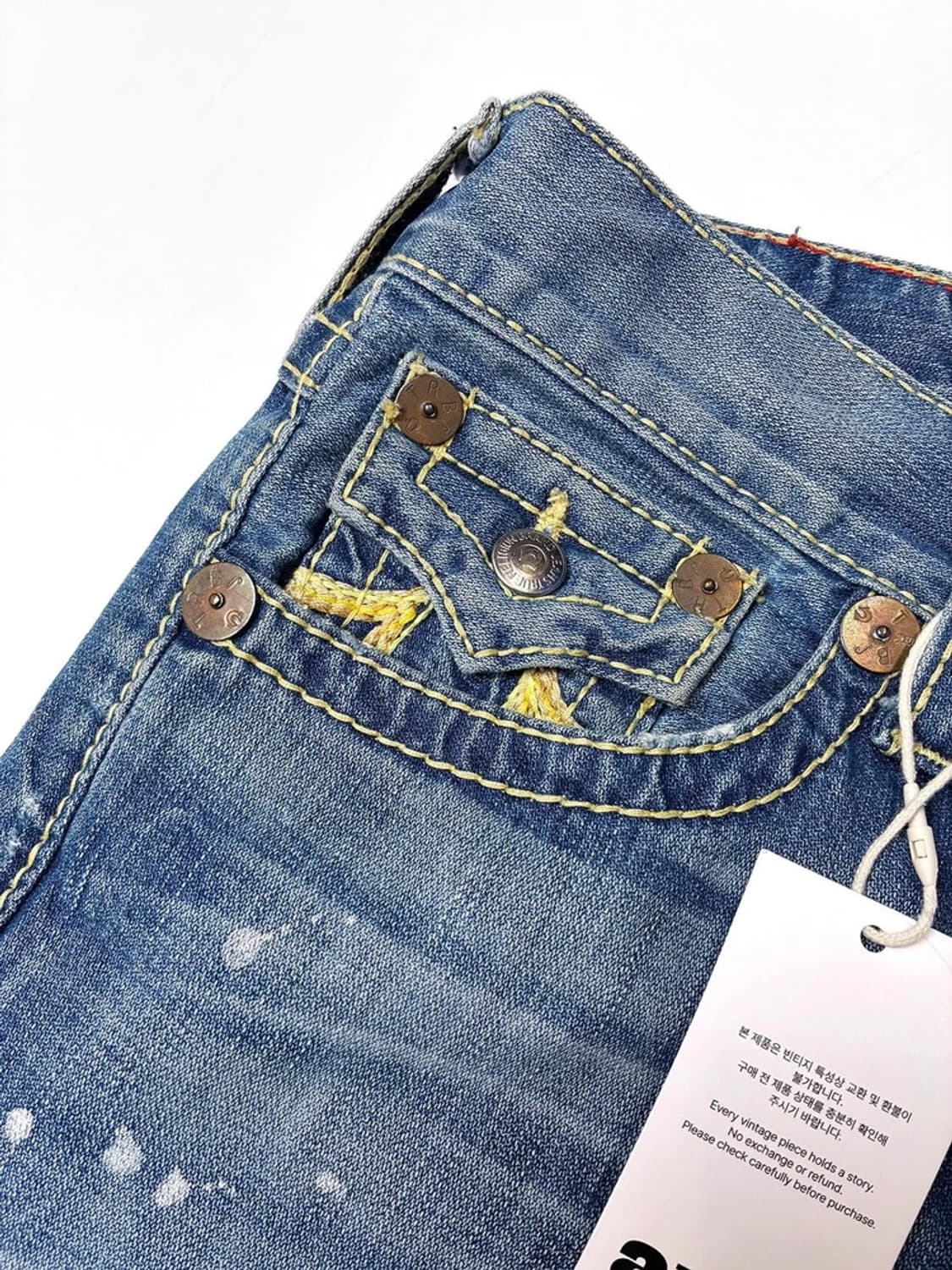 트루릴리젼 00s y2k USA 부츠컷 데님 팬츠 PN5454 상품이미지4