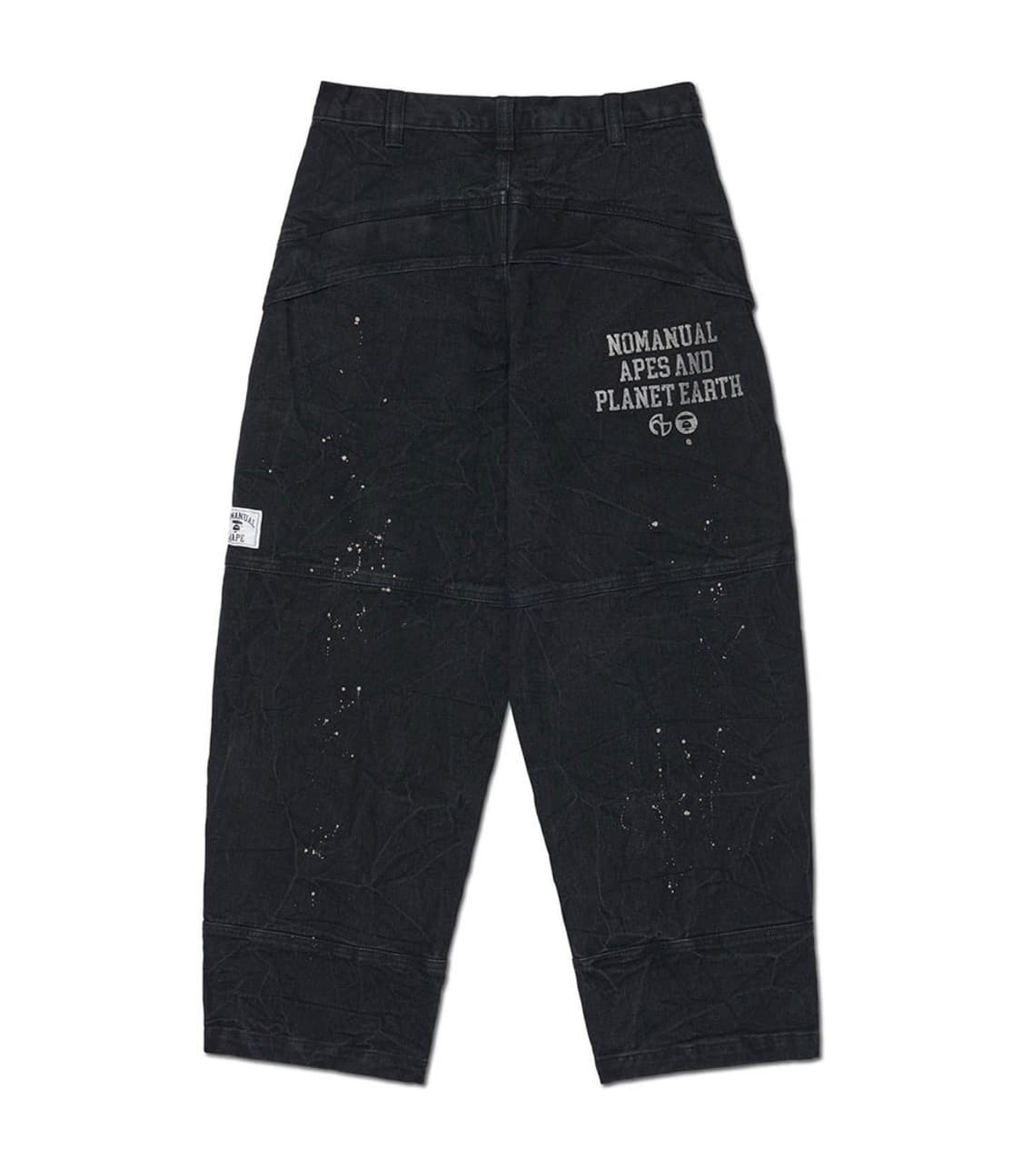 노매뉴얼 x 에이프 더블니 데님 팬츠 상품이미지2