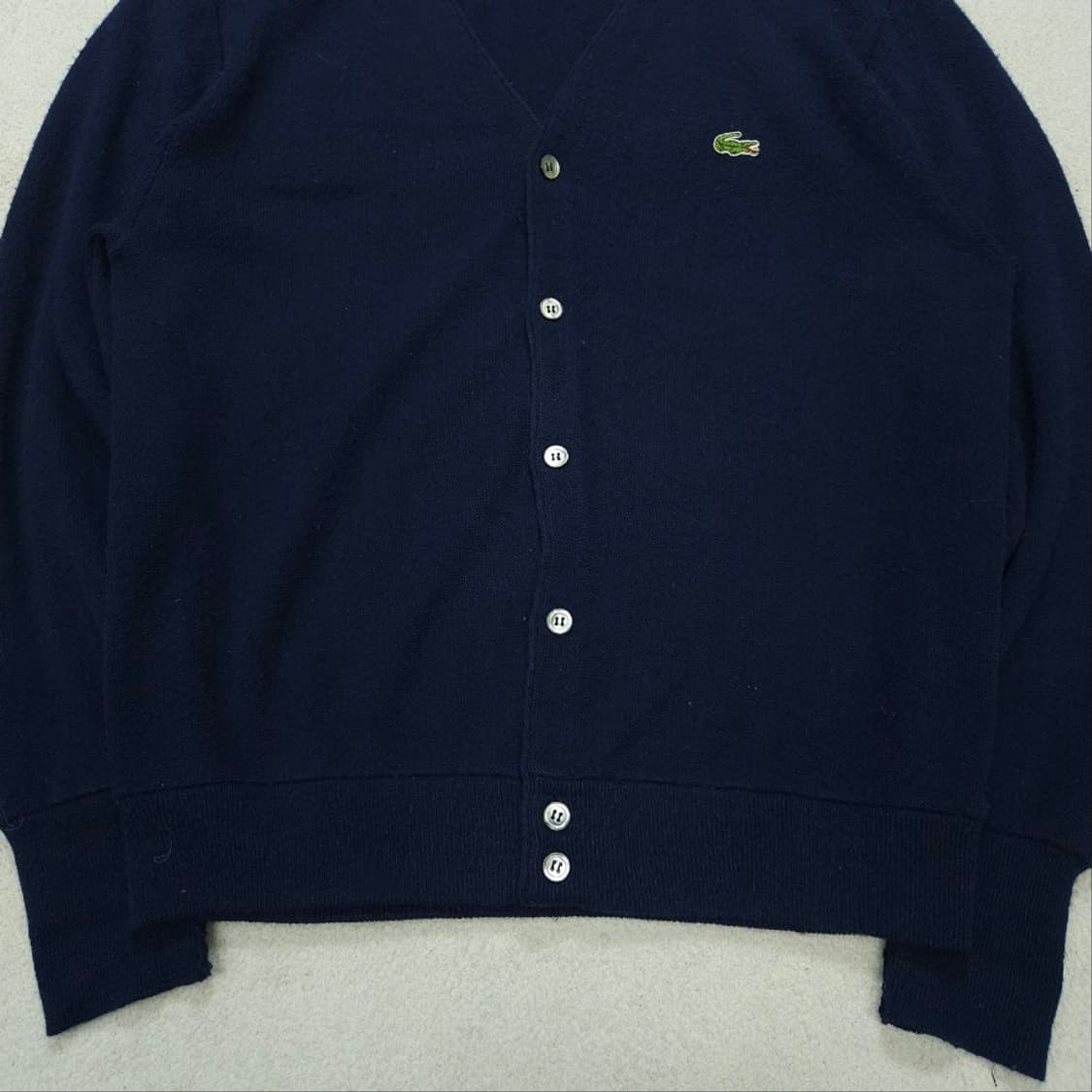 70s izod 라코스테 아크릴 가디건 L made in usa 상품이미지4