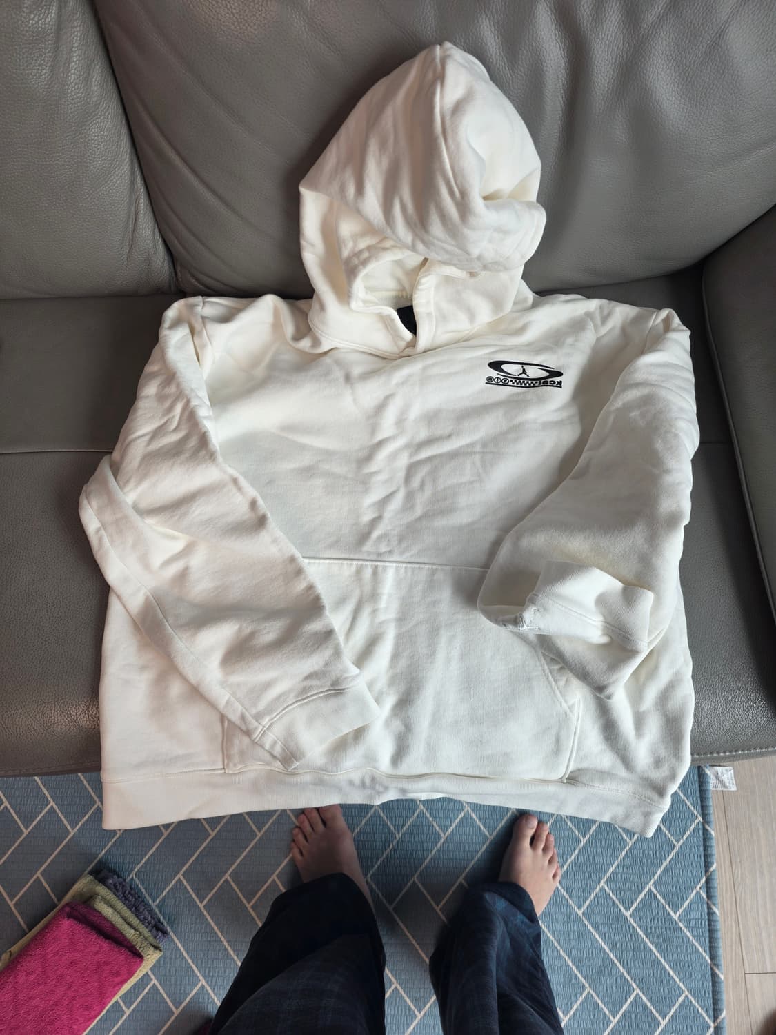 스캇후드 화이트 M 택포 9만 상품이미지1