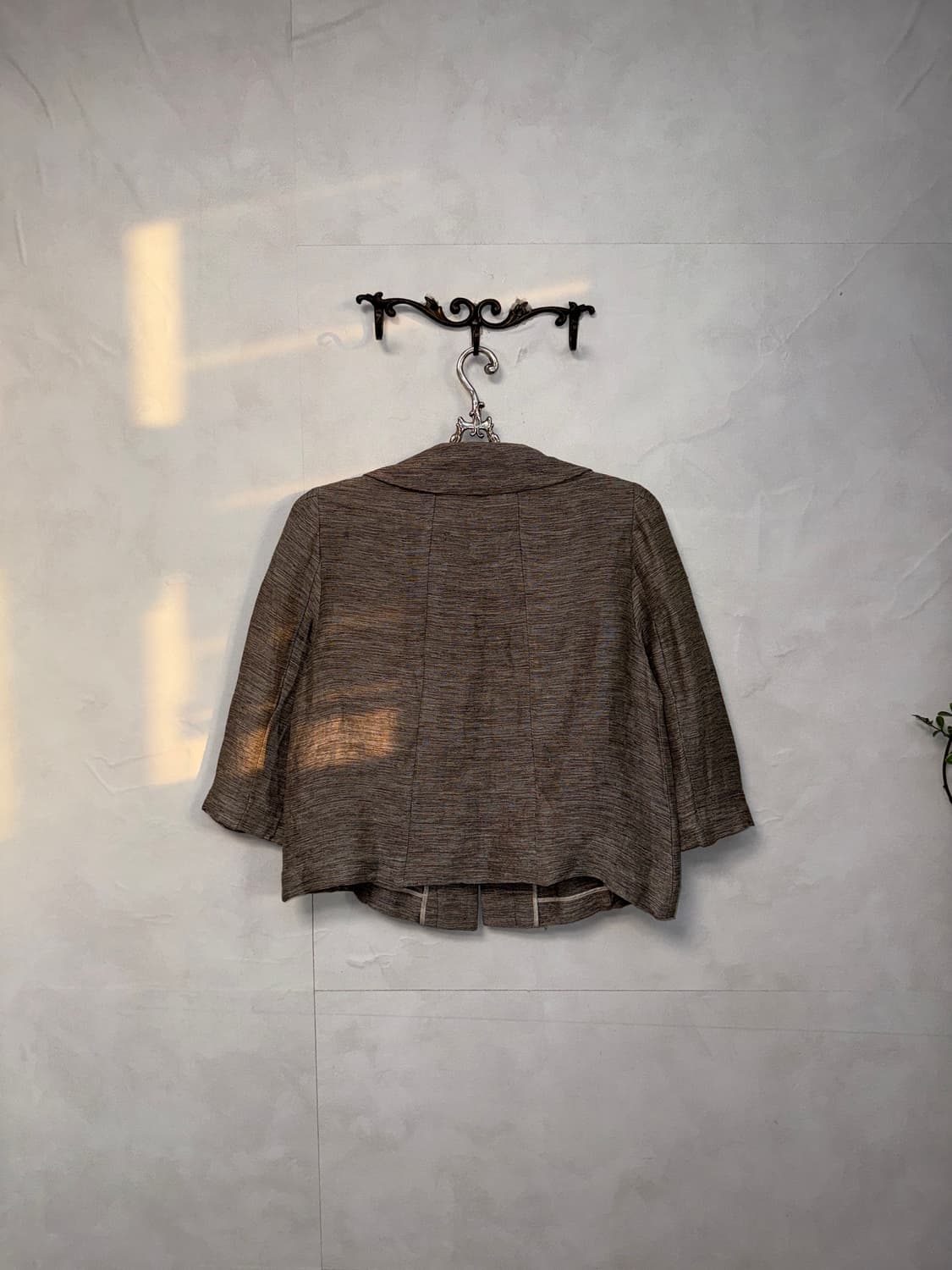 Johanex pink brown rose lace linen jk 상품이미지7