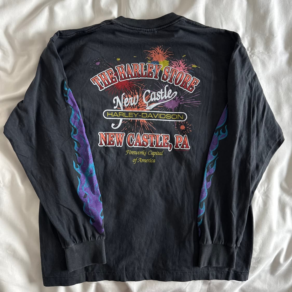 [XL] 90s-00s 빈티지 할리데이비슨 크롬 롱슬리브 티셔츠 상품이미지5