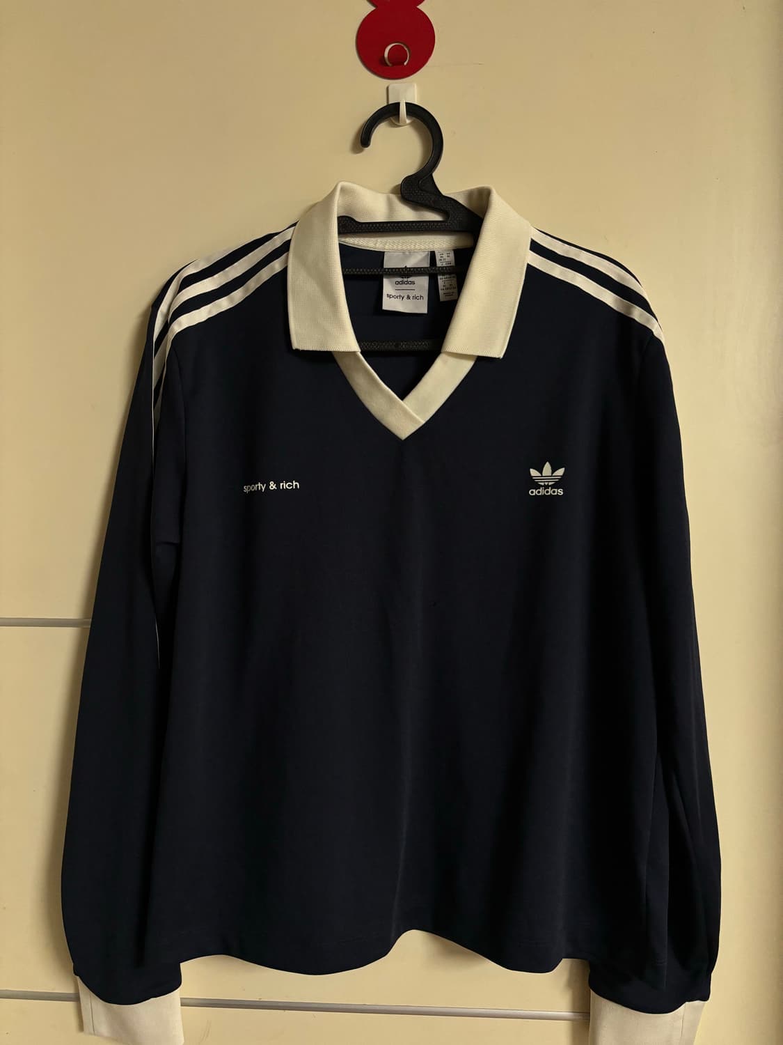 Adidas x Sporty&rich 콜라보 져지 탑 L 상품이미지1