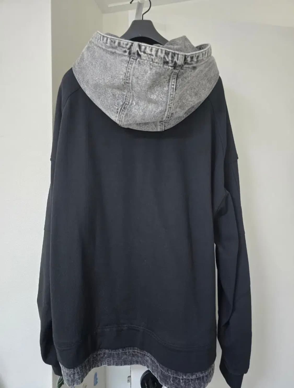juunj 준지 데님 레이어드 후드티 상품이미지2