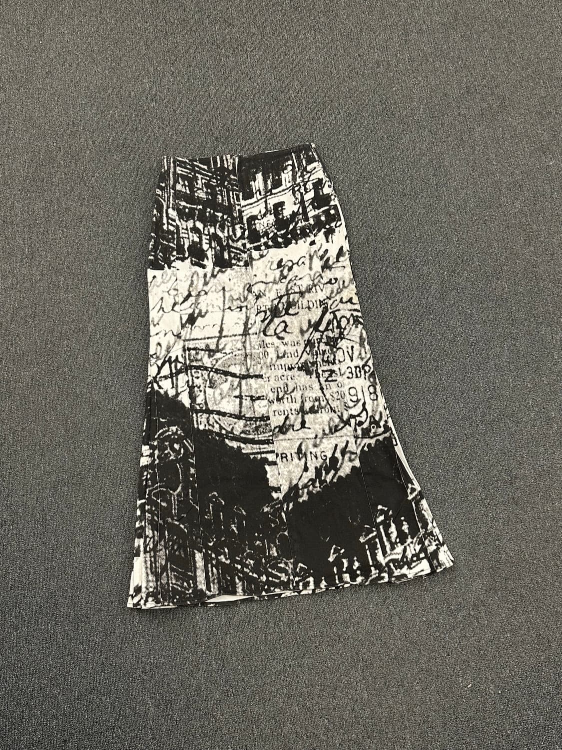 40)DEUX 빈티지 프린트 롱 스커트 상품이미지4