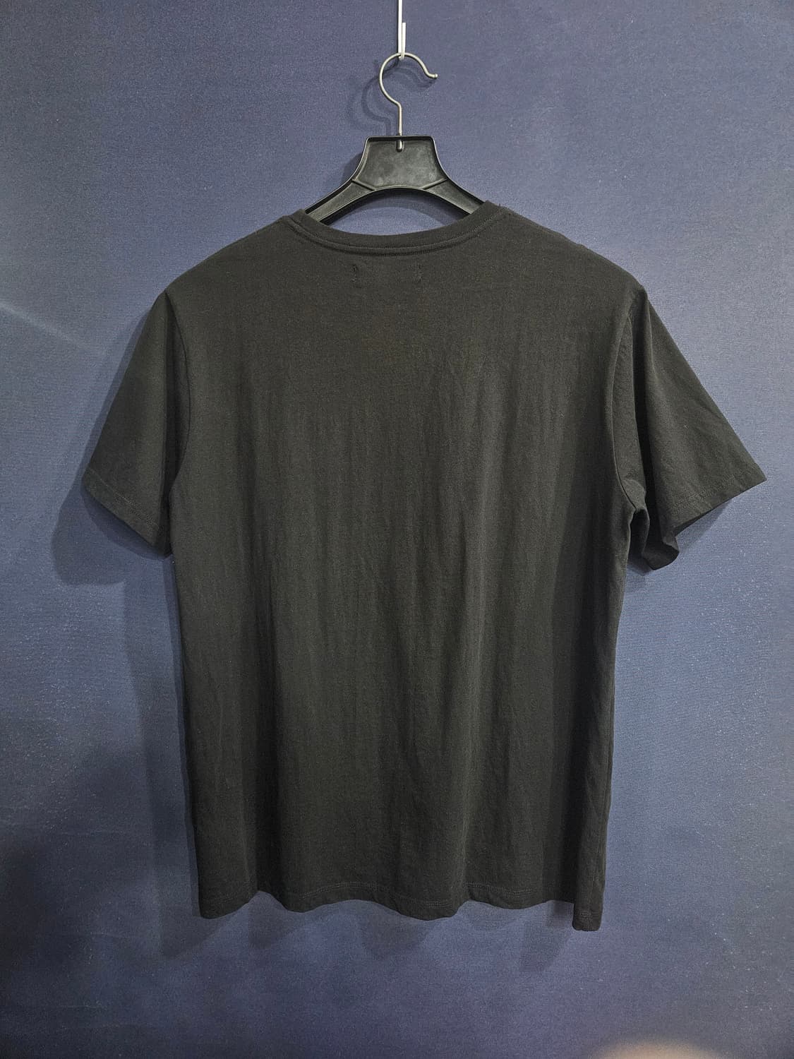 플라스틱 프로덕트 프린팅 로고 블랙 남성 오버핏 95~100 반팔티  상품이미지2