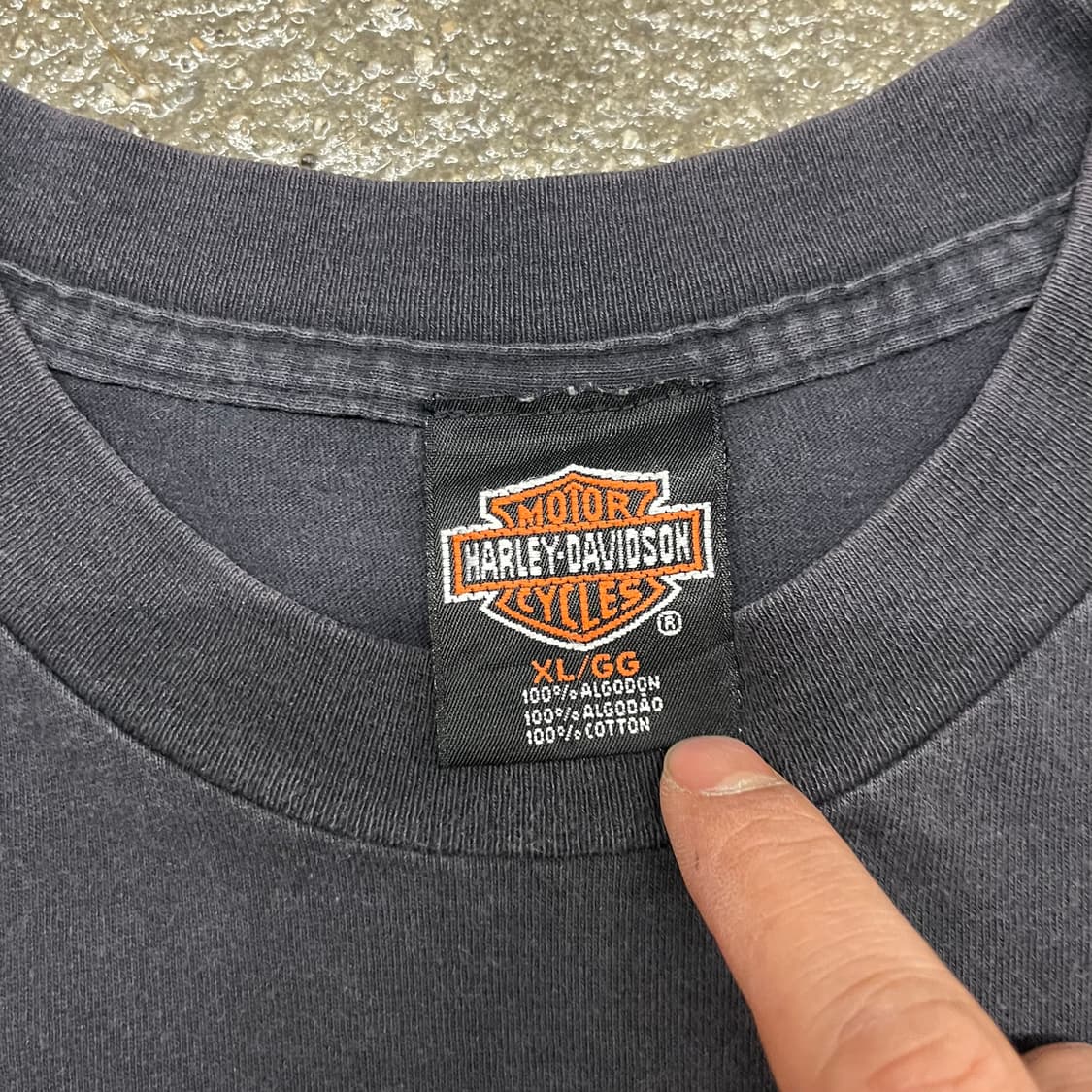 90s 할리데이비슨 바앤실드 티셔츠 (105) 상품이미지5
