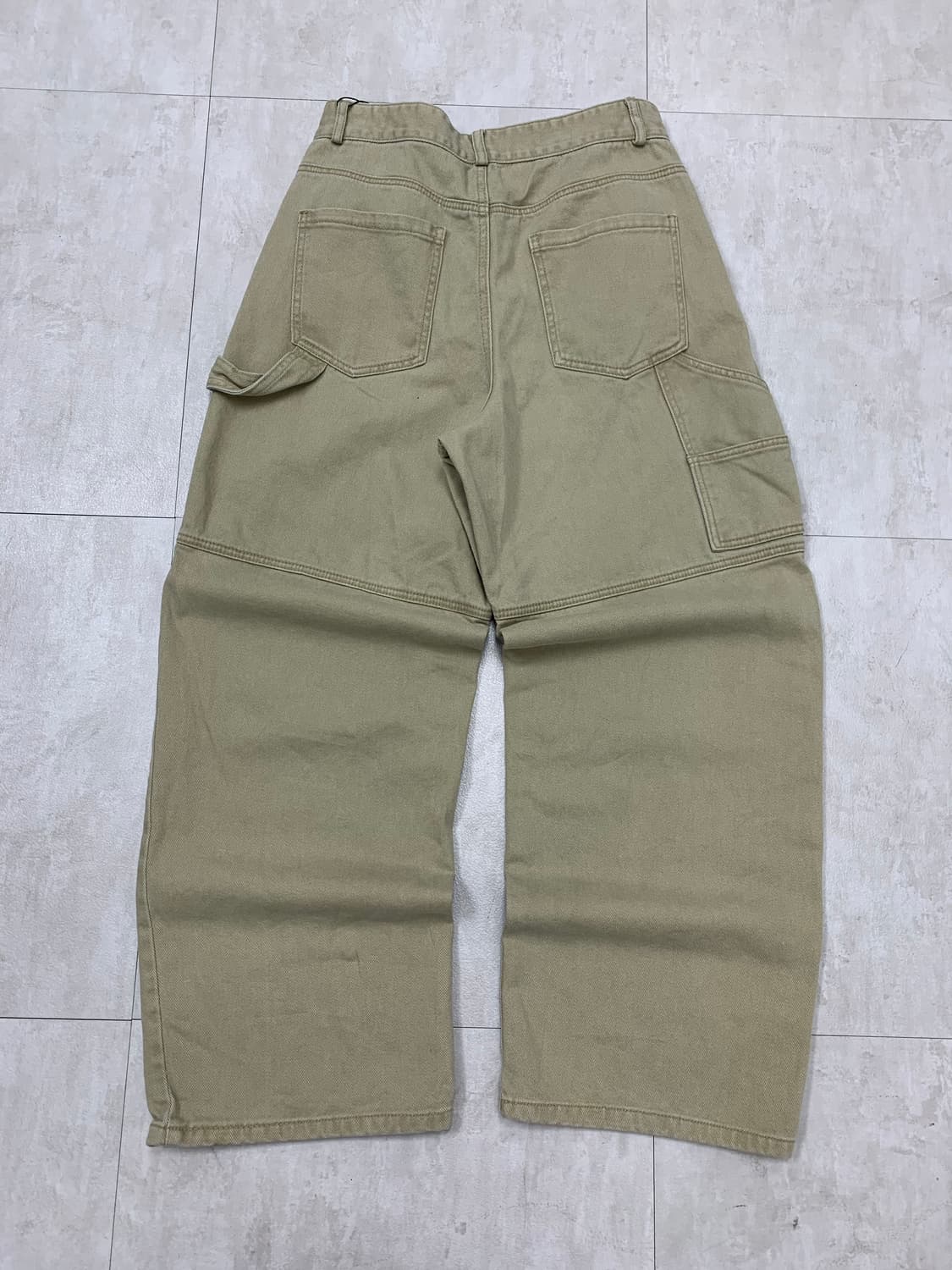 Kiimuir 베이지 더블니 카펜터 팬츠 #533 상품이미지8