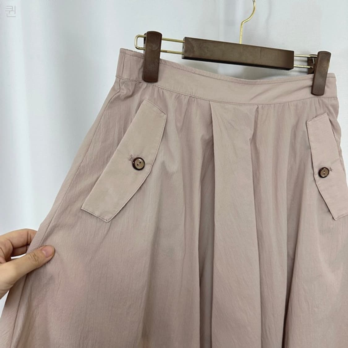 SJ와니 여자 얇은 밴딩 통넓은 치마바지 (구66) 상품이미지3