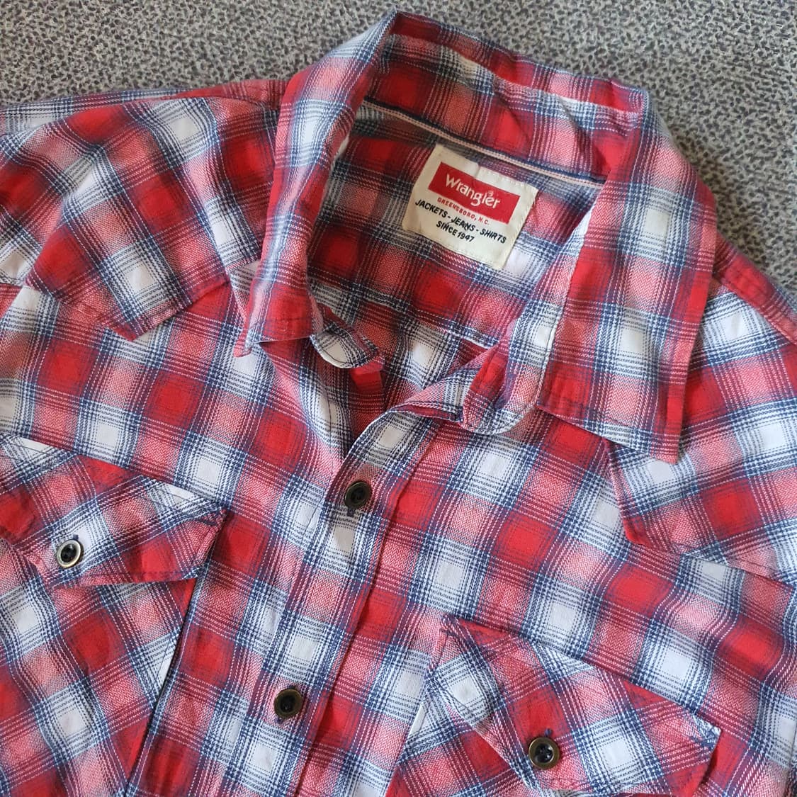 랭글러 웨스턴 체크 셔츠  no.58 상품이미지3