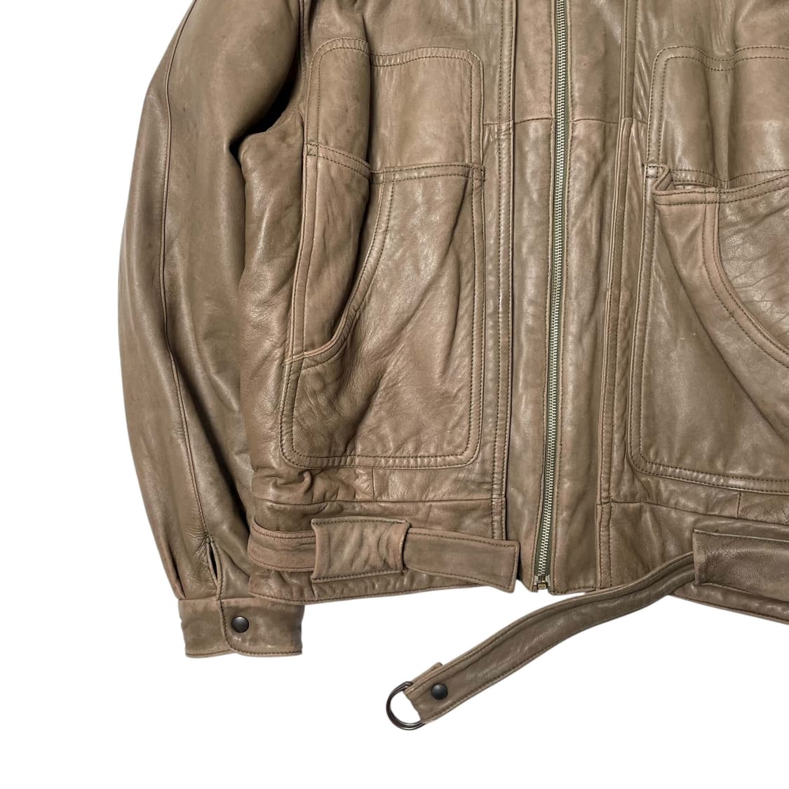 멀티포켓 레더 봄버 (italy made) 상품이미지4