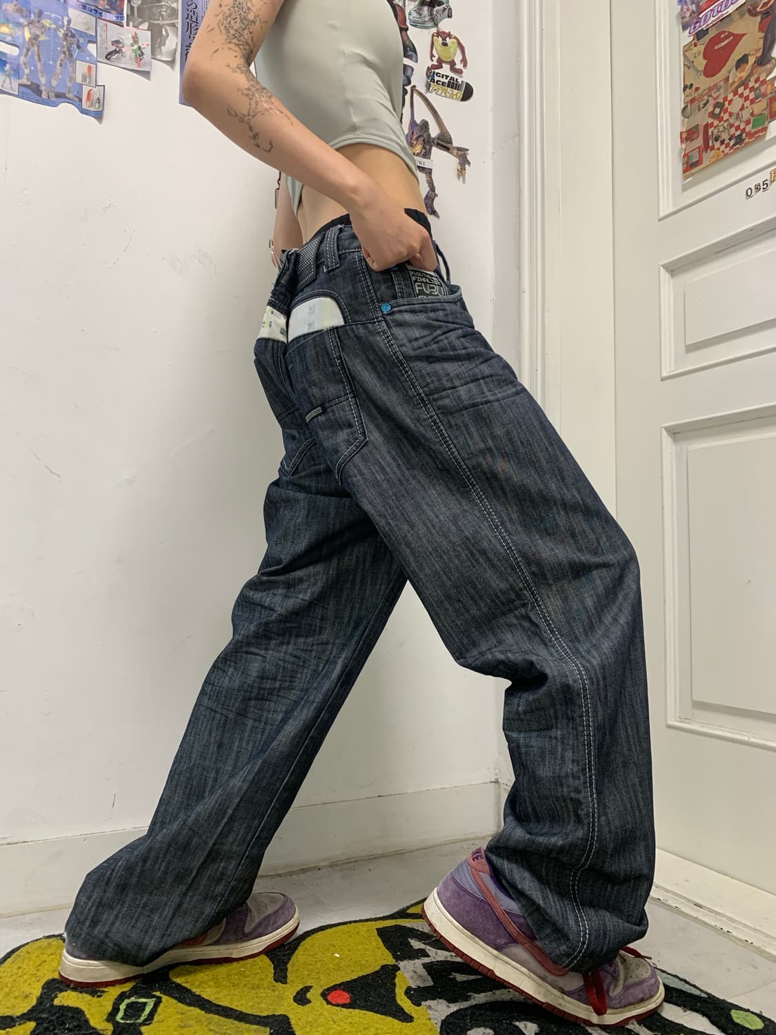 FUBU 올드스쿨 데님팬츠 상품이미지4
