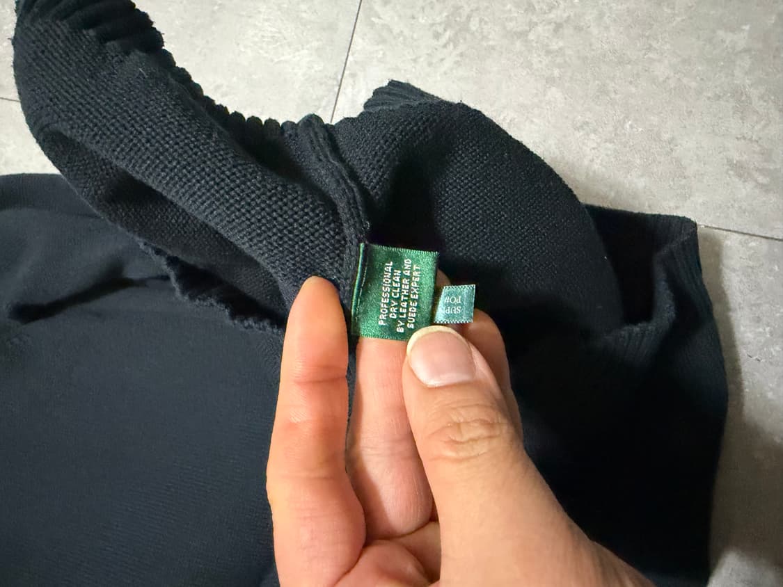 랄프로렌 폴로 숄카라 앨보레더패치 원피스 니트  44~55size 상품이미지4