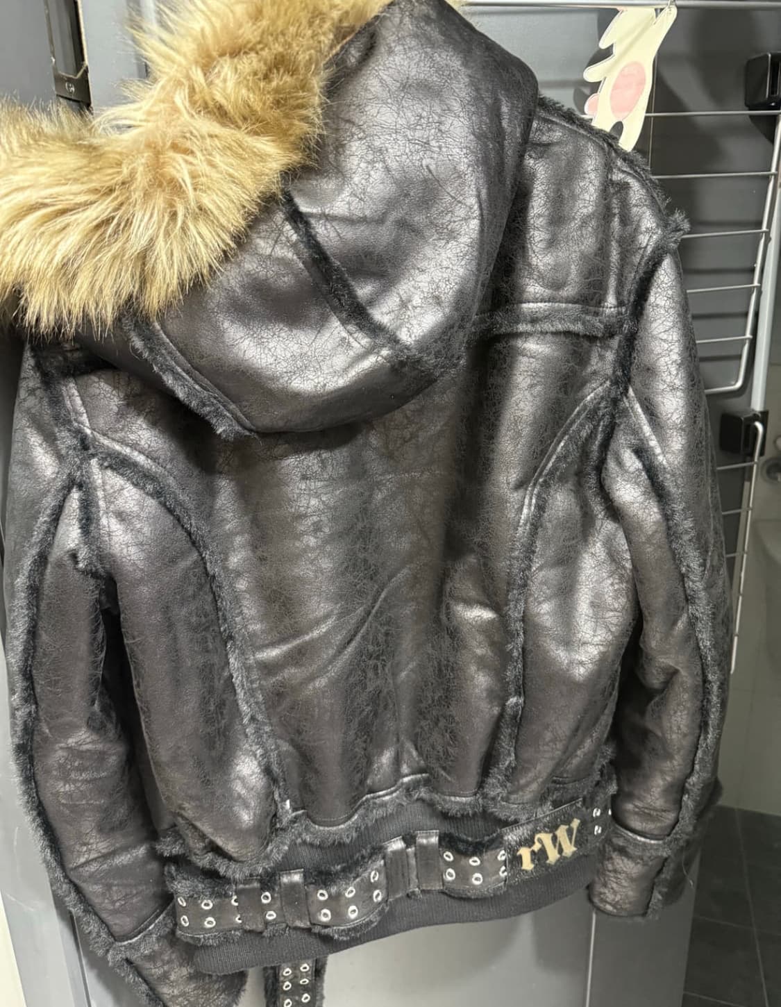 레이서 월드와이드 쉽스킨 퍼 자켓 M size 상품이미지4