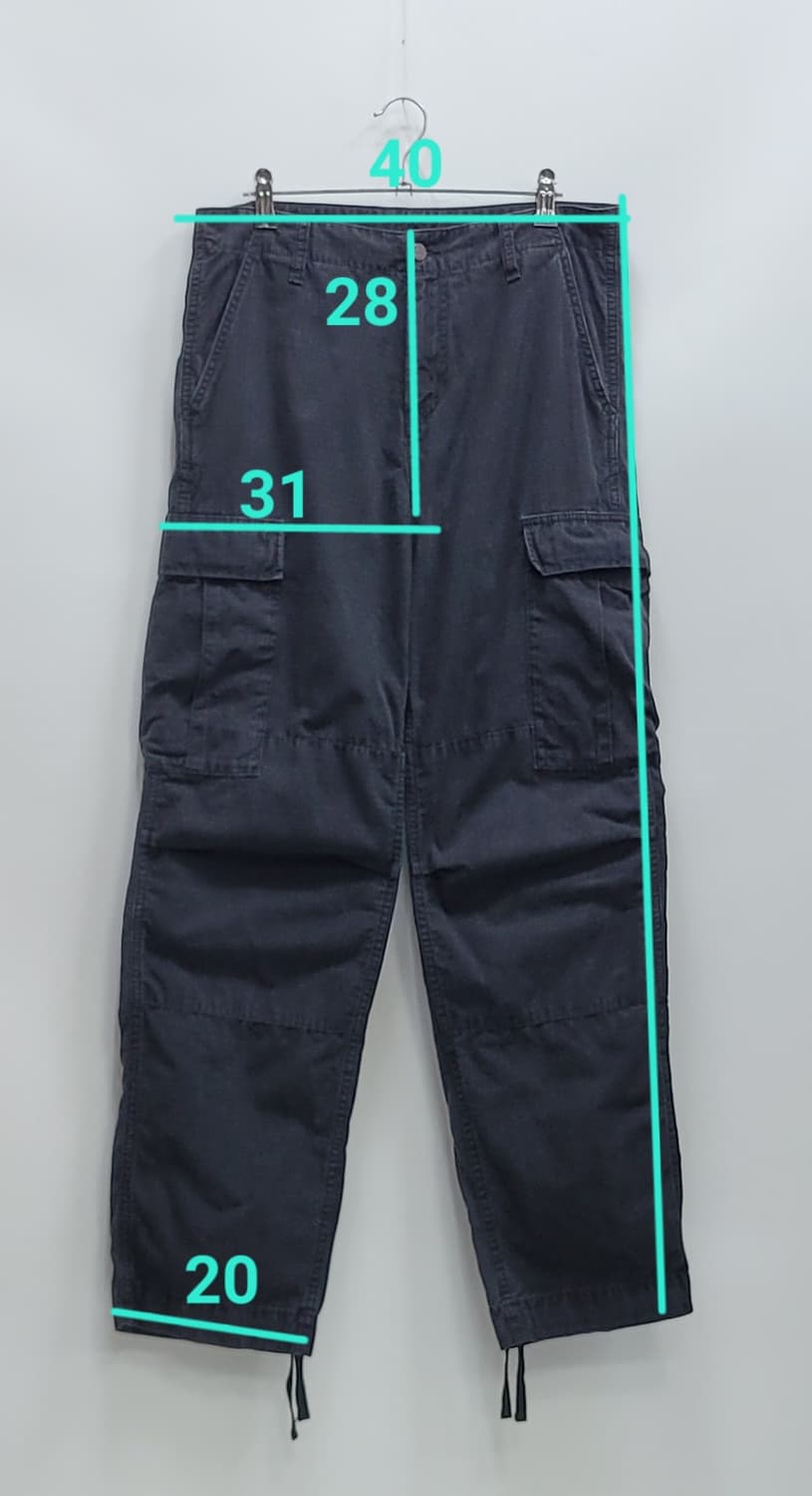 carhartt 칼하트 빈티지 블랙 워싱 카고 팬츠  / 남 30X32  상품이미지10